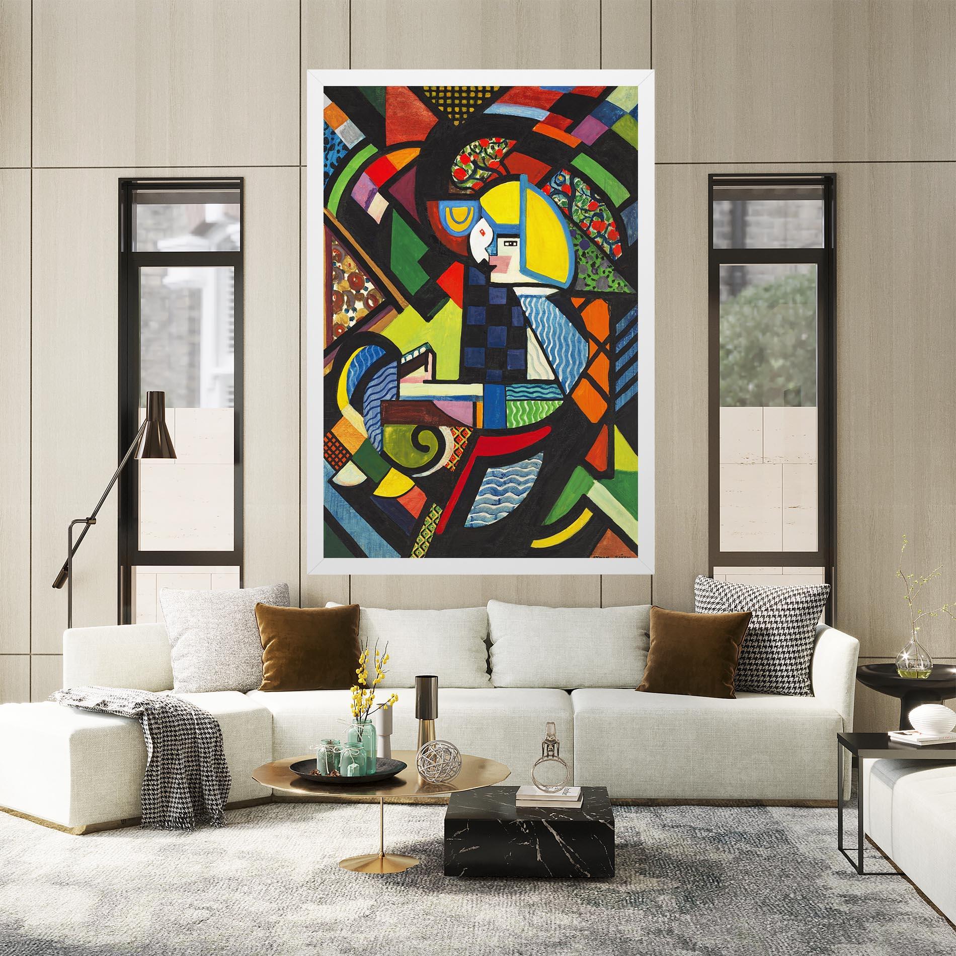 Leinwandbild Mix Color Shapes mockup 2