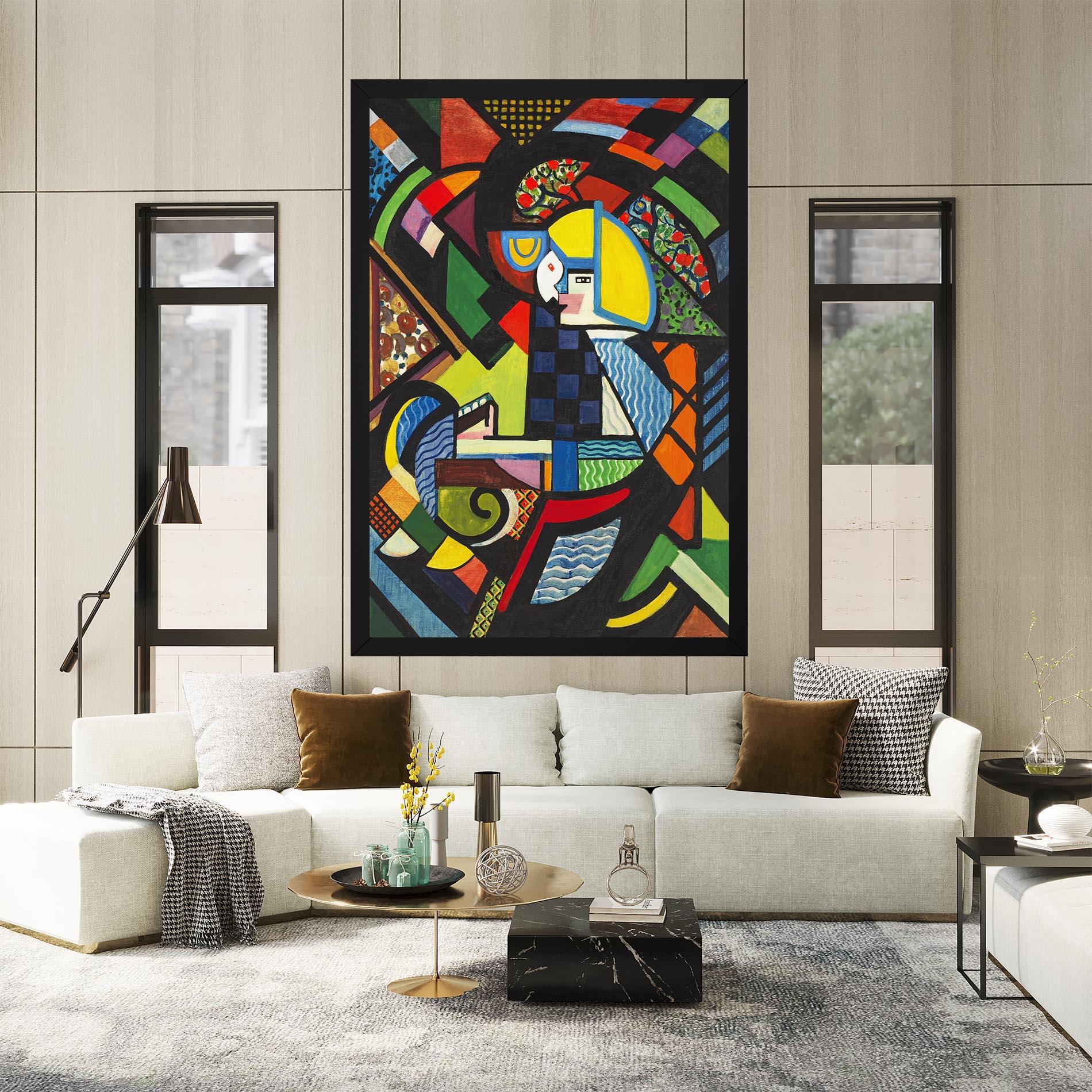 Leinwandbild Mix Color Shapes mockup 2