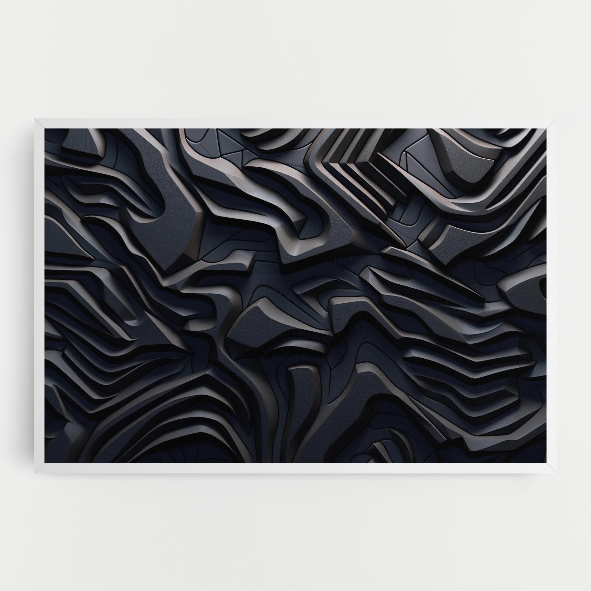 Black 3d Lines mockup 0