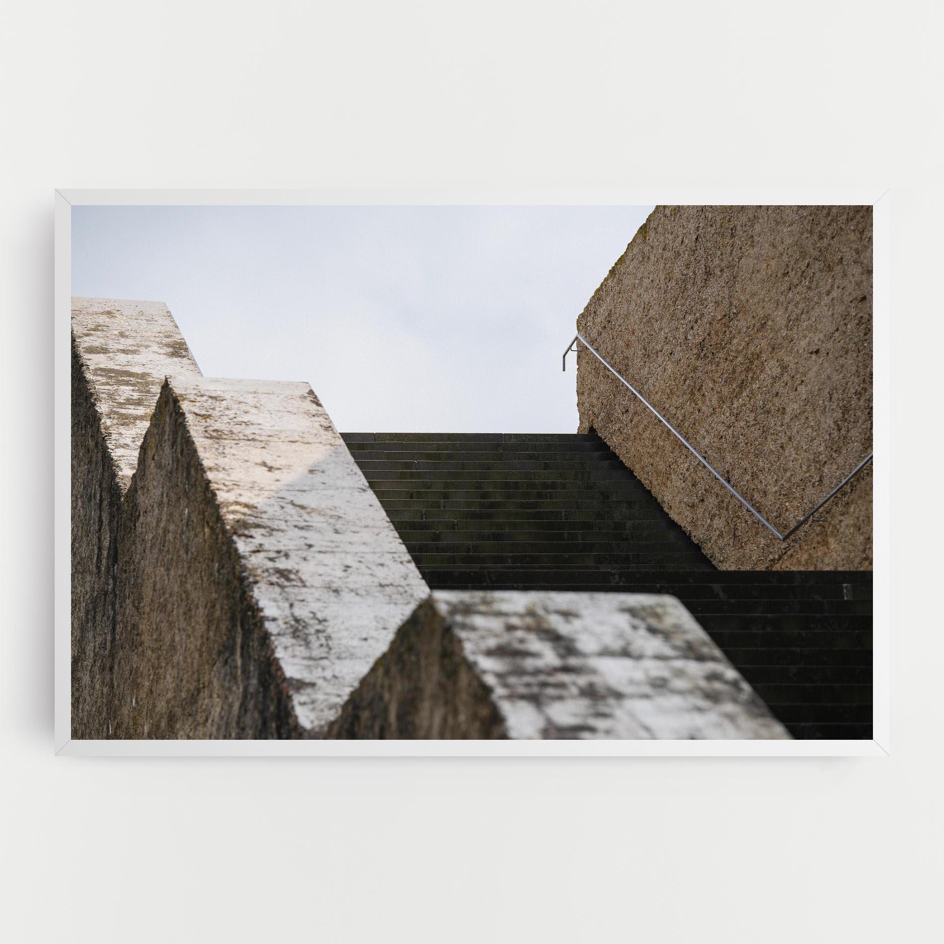 Leinwandbild Black Stairs mockup 0