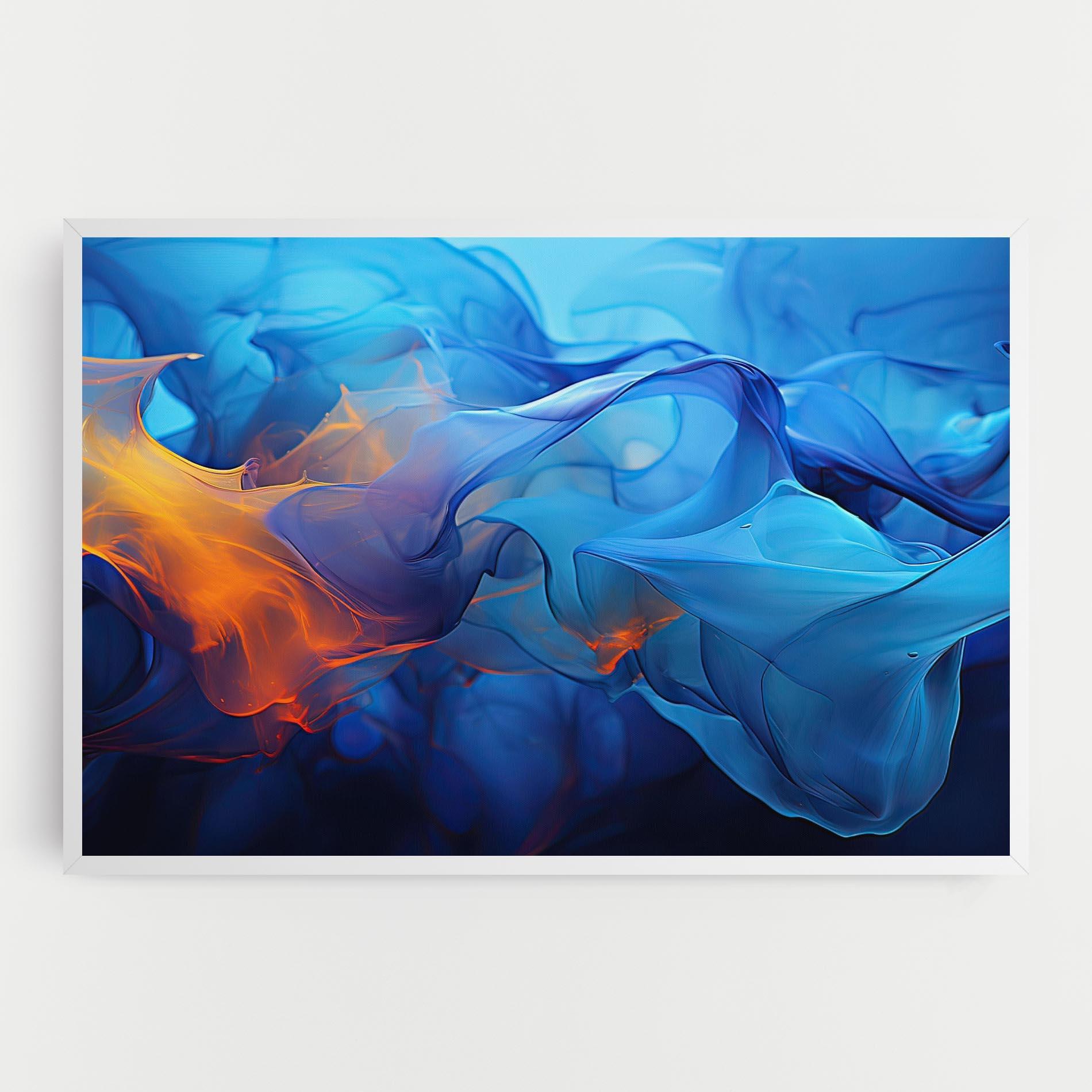 Leinwandbild Blue Orange Floating mockup 0