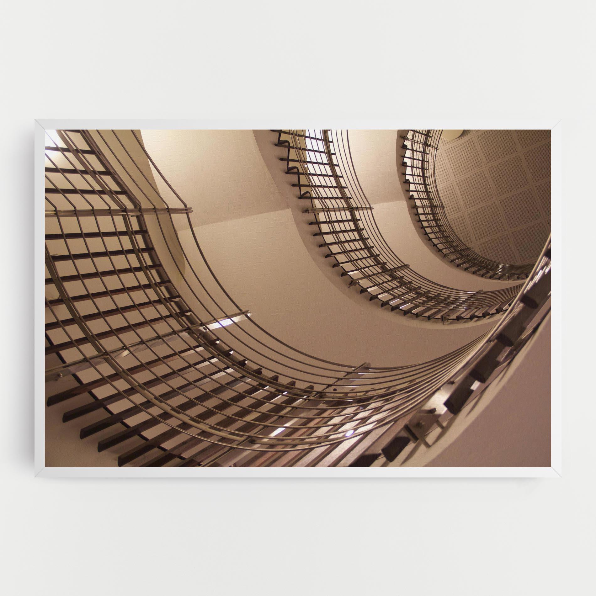 Leinwandbild Cream Stairs mockup 0