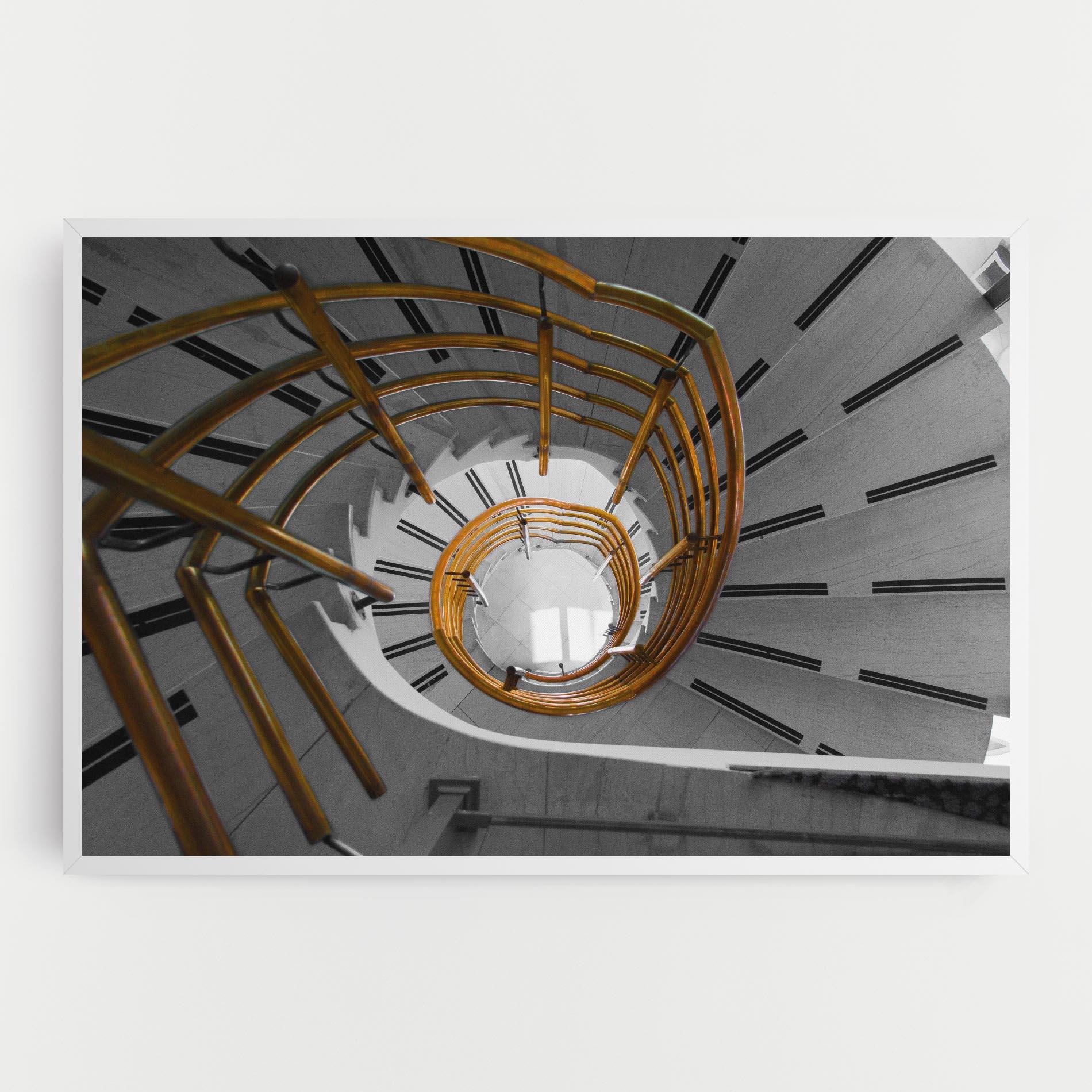 Leinwandbild Gold Bar Stairs mockup 0