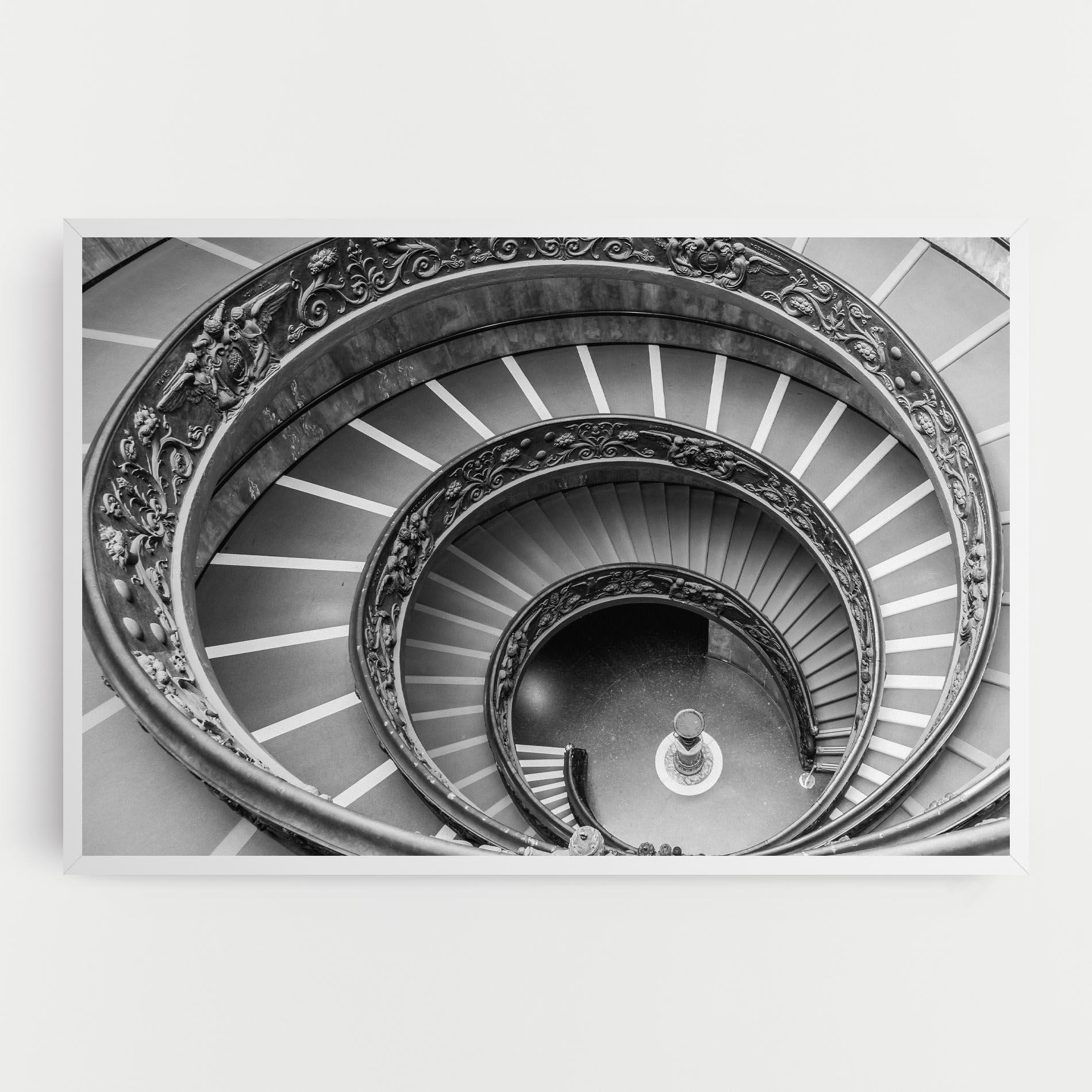 Leinwandbild Grey Spiral mockup 0