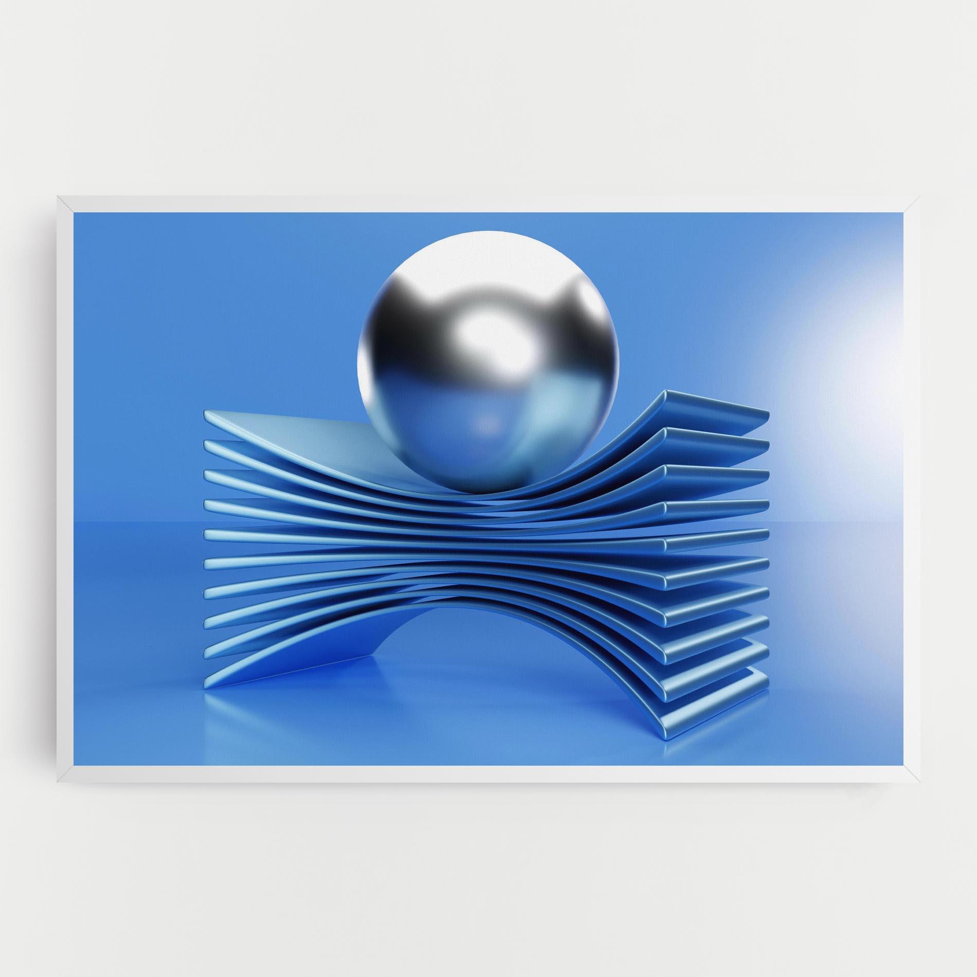 Leinwandbild Silver Ball mockup 0