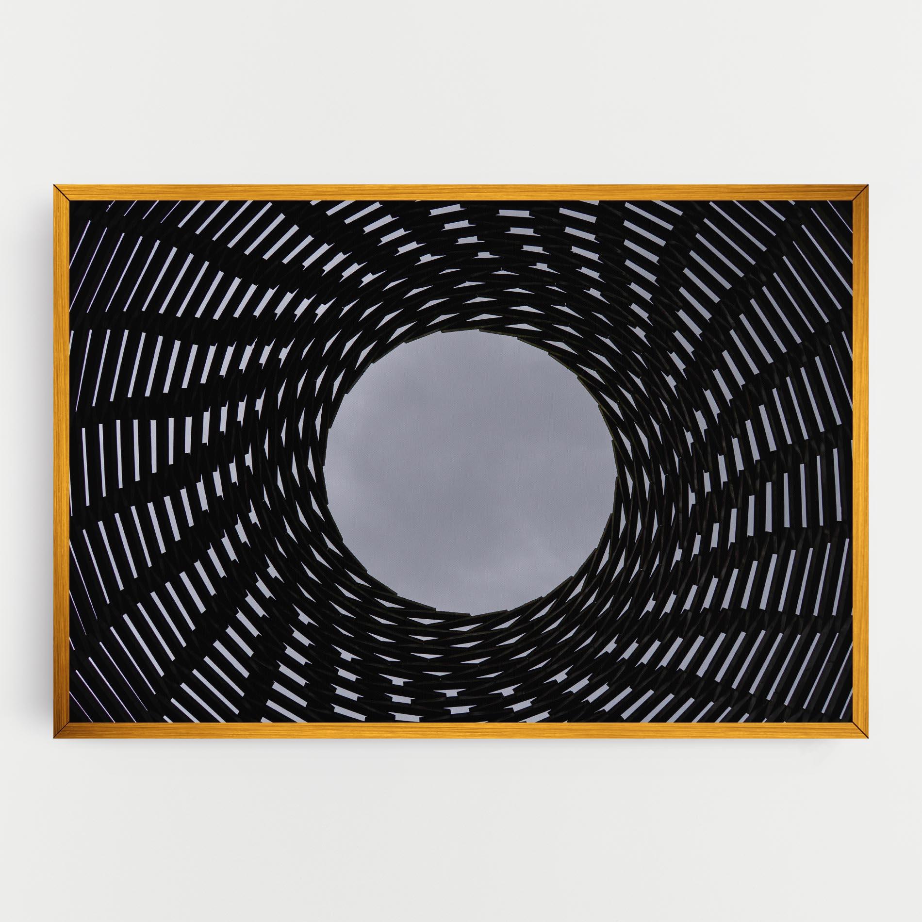 Leinwandbild Grey Circle Lines mockup 0