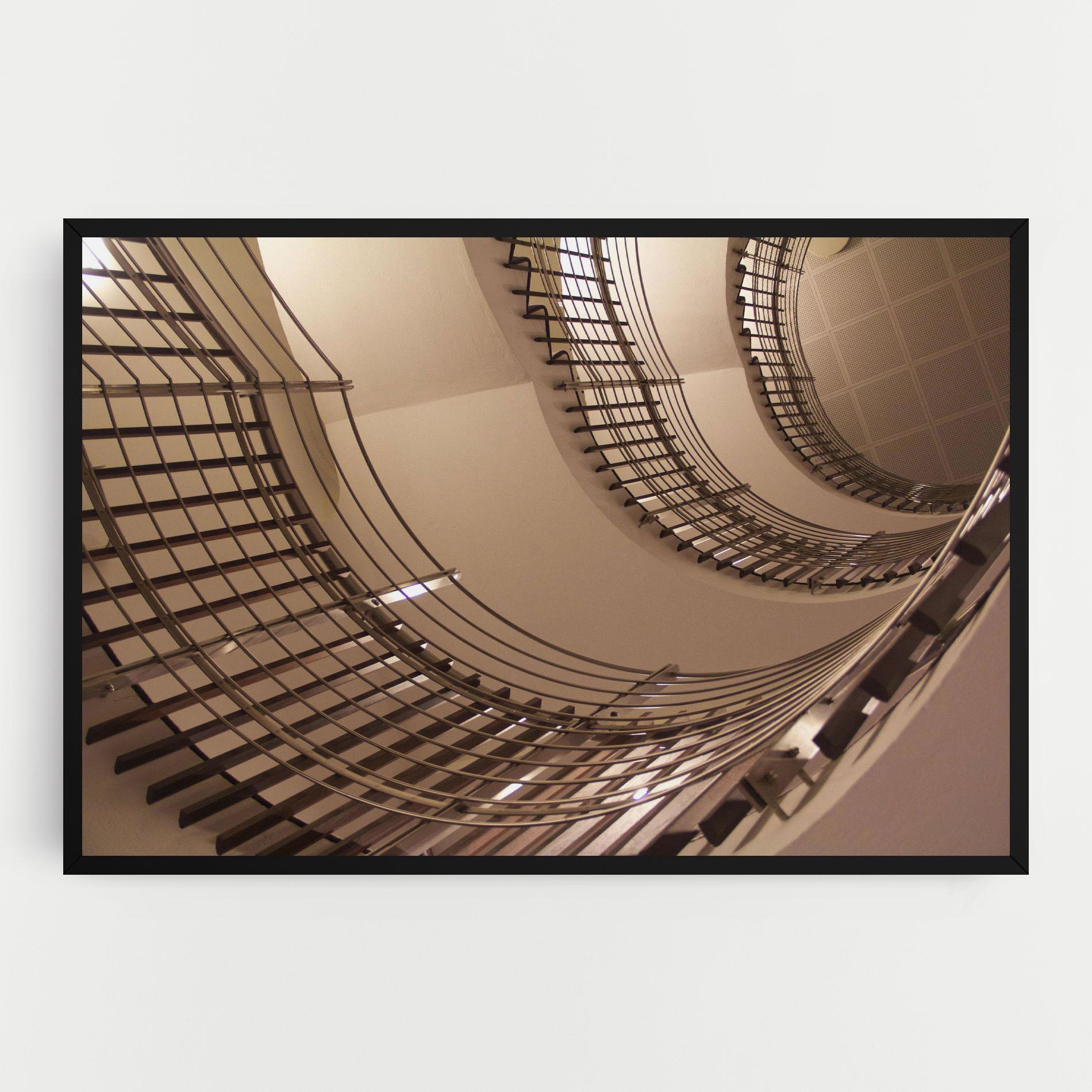 Leinwandbild Cream Stairs mockup 0