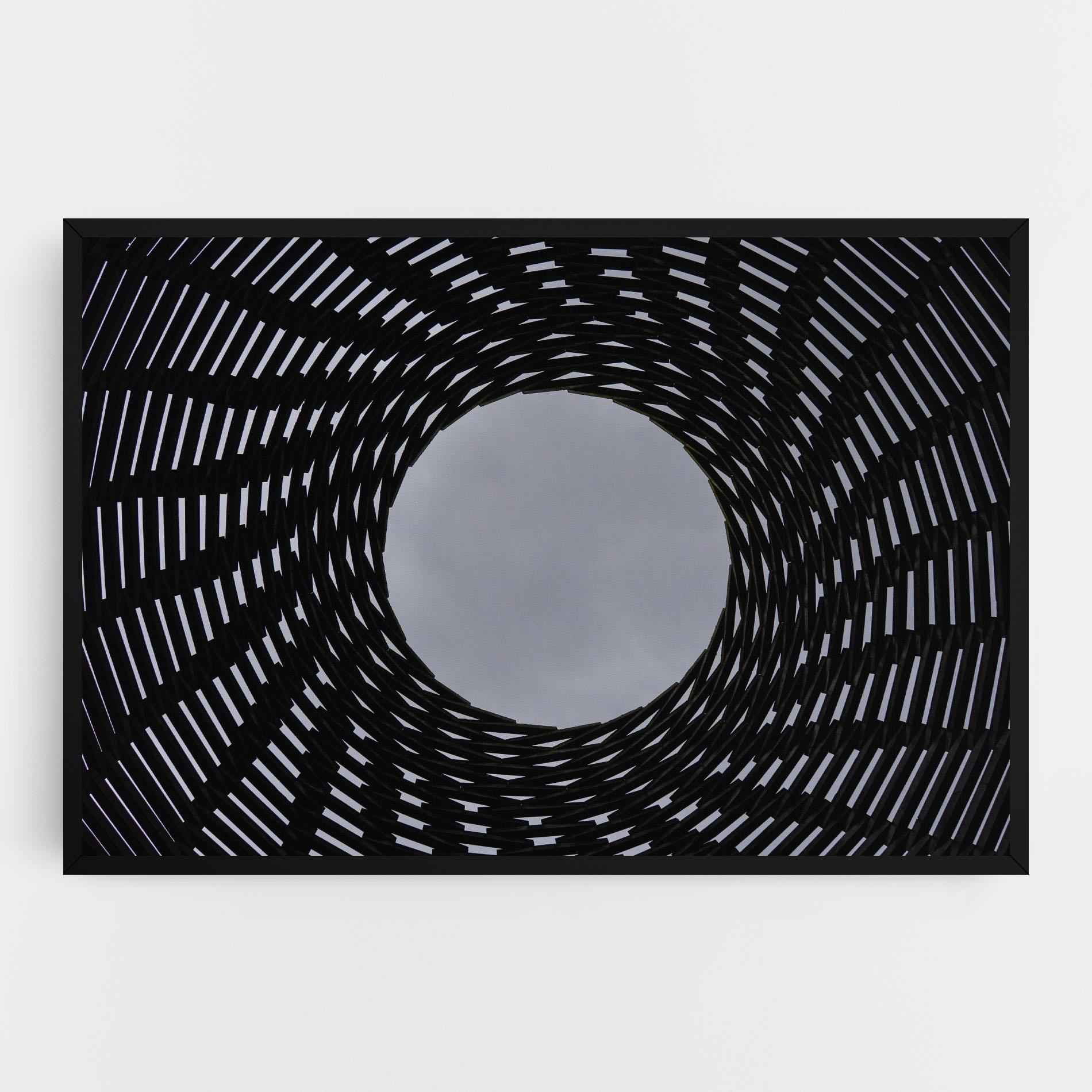 Leinwandbild Grey Circle Lines mockup 0