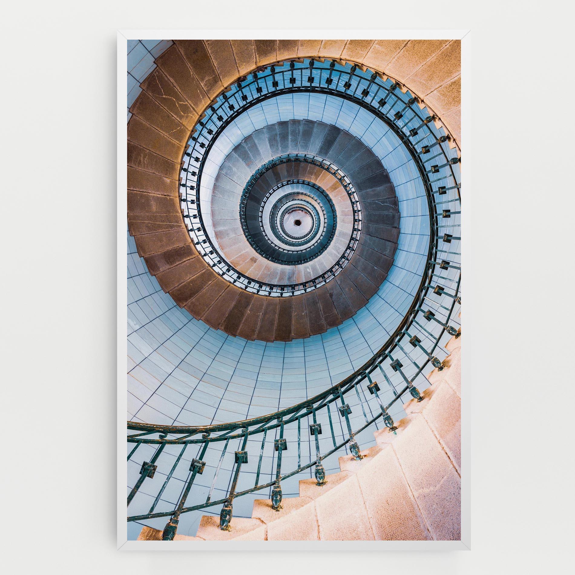 Leinwandbild Blue Opaline Stairs mockup 0