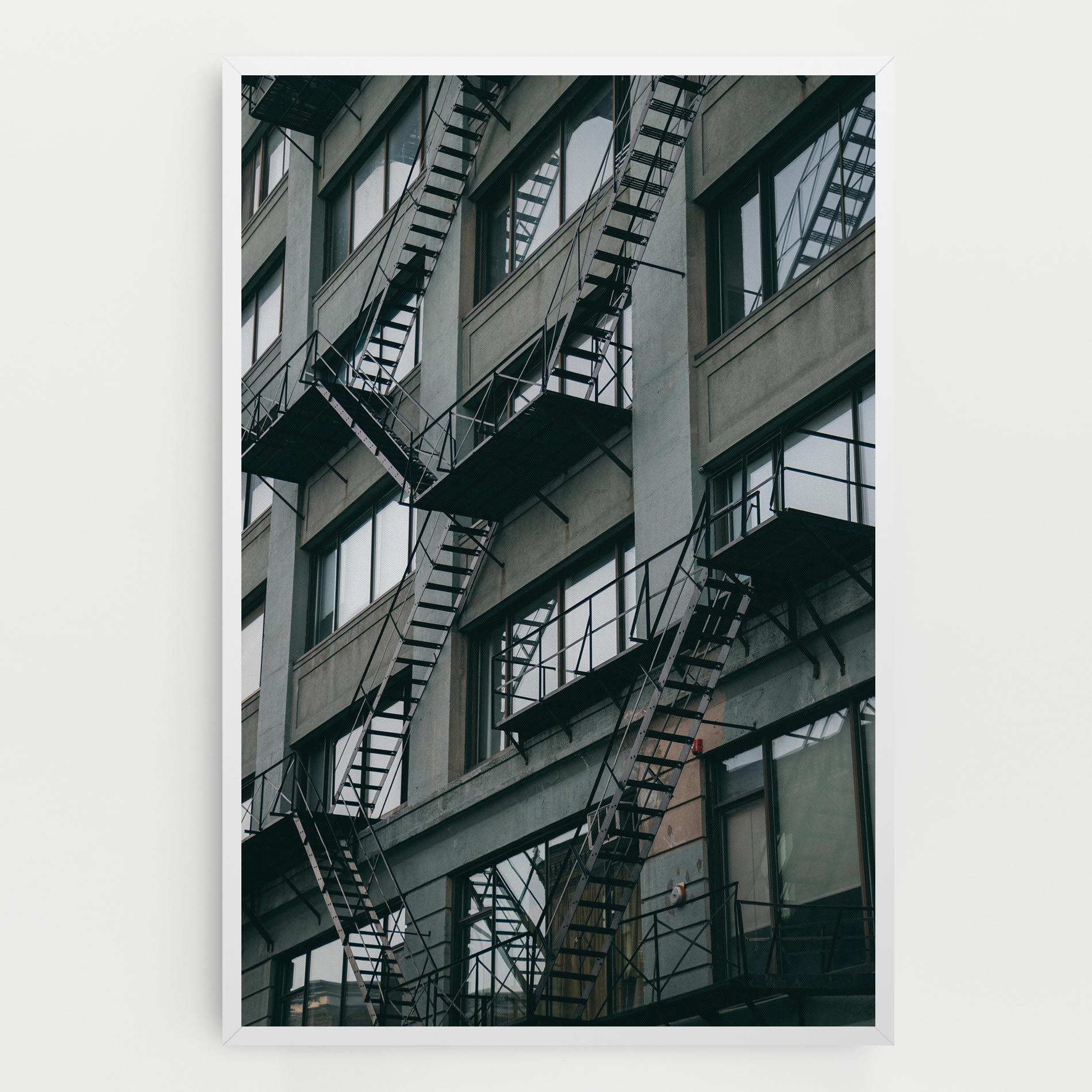 Leinwandbild Building Stairs mockup 0