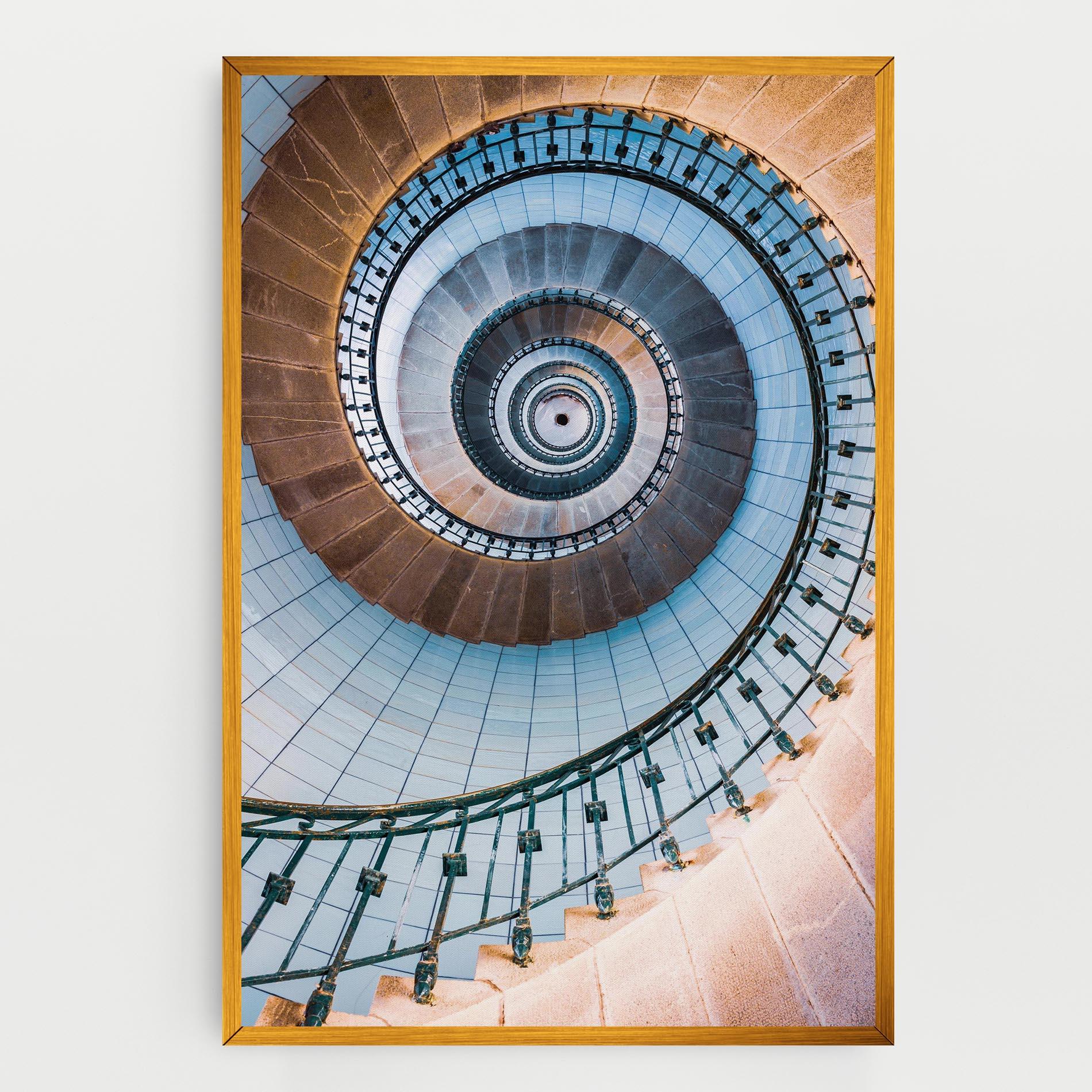 Leinwandbild Blue Opaline Stairs mockup 0