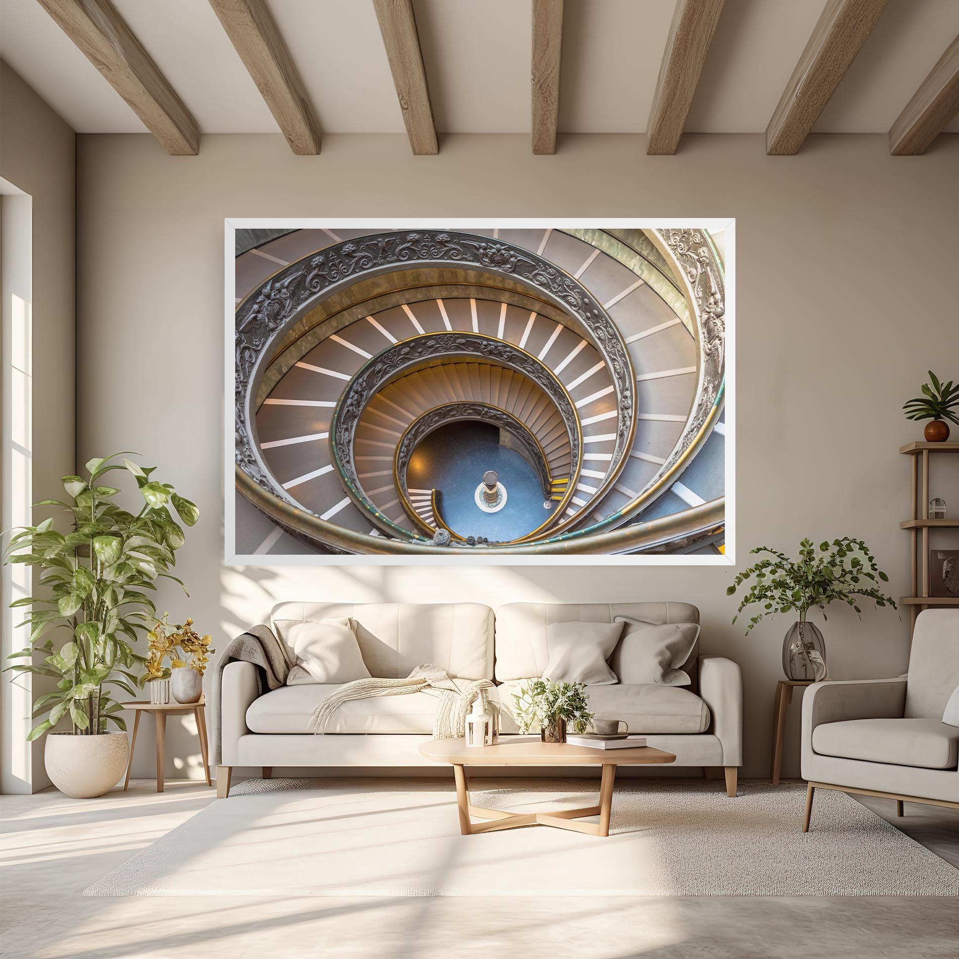Leinwandbild Colored Stairs mockup 6