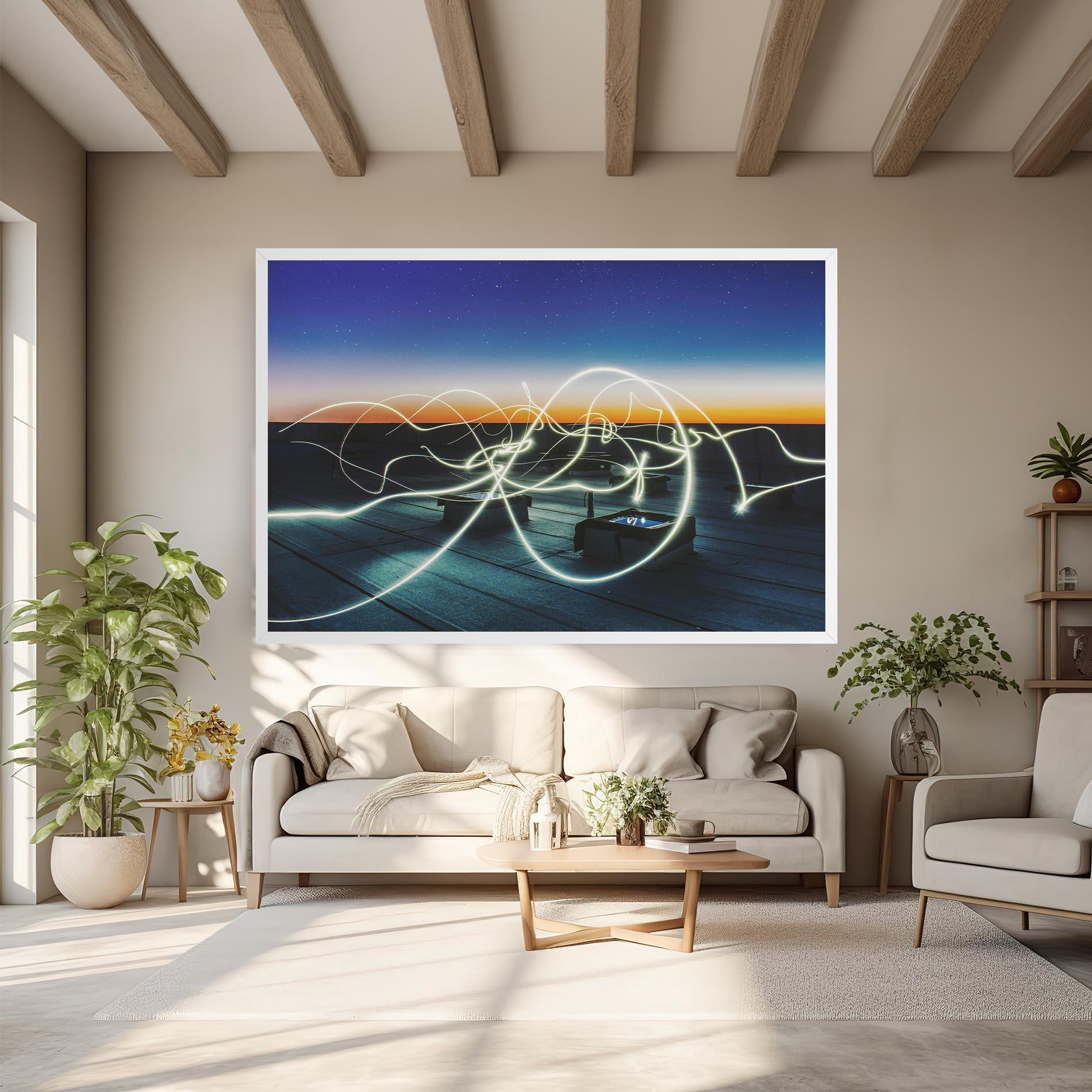 Leinwandbild White Light Floating mockup 6