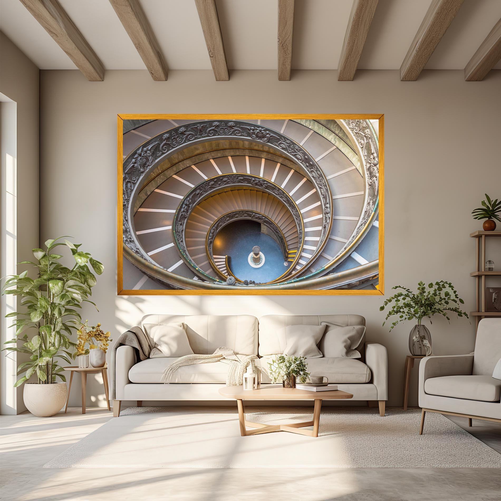 Leinwandbild Colored Stairs mockup 6
