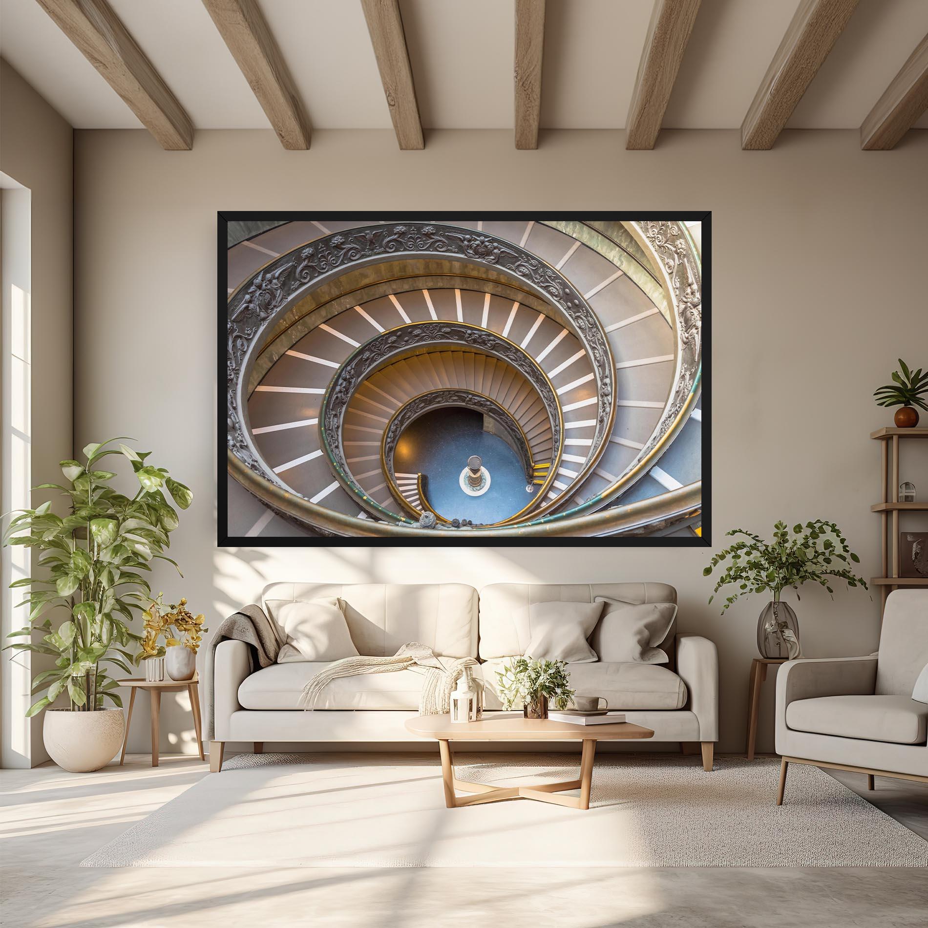 Leinwandbild Colored Stairs mockup 6
