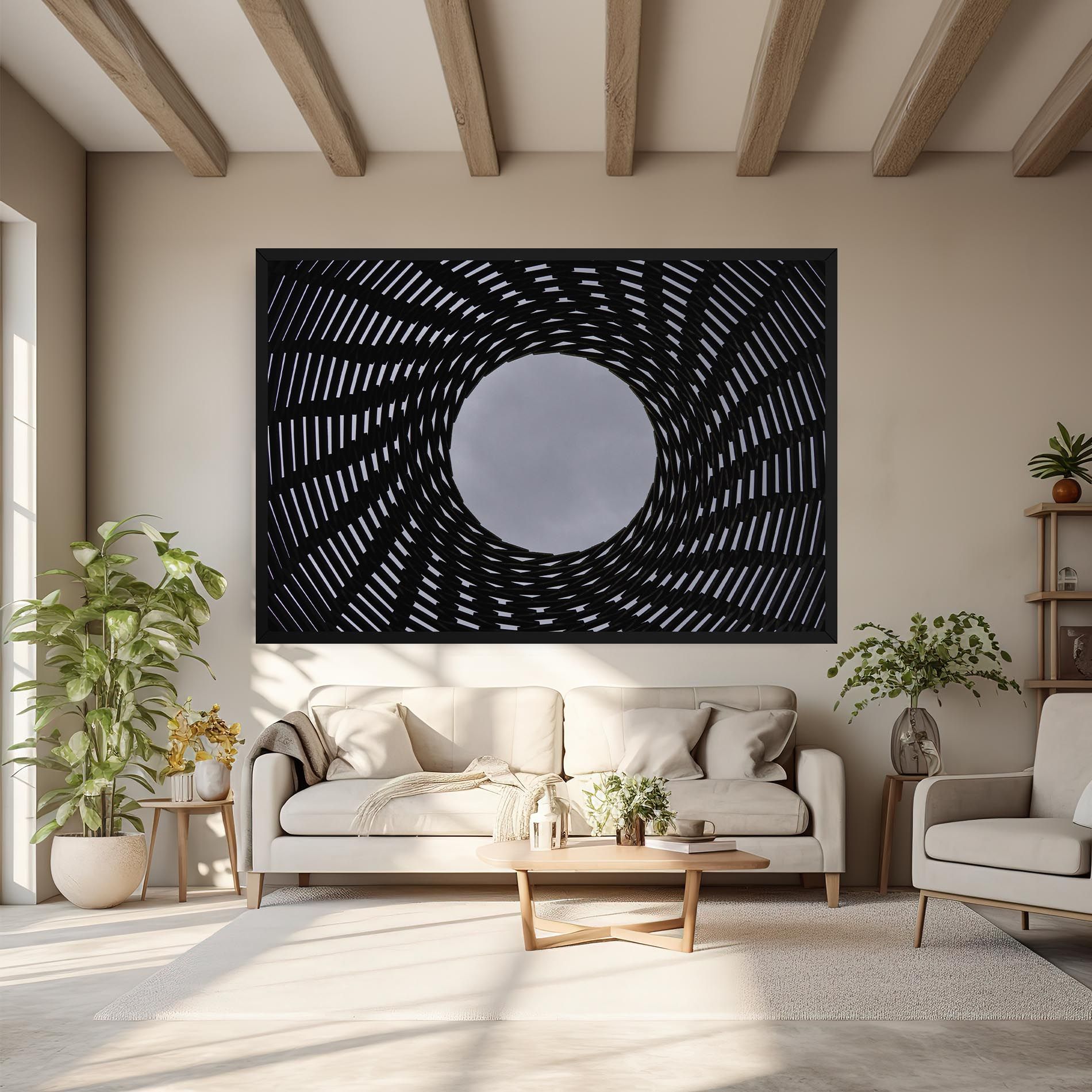 Grey Circle Lines mockup 6