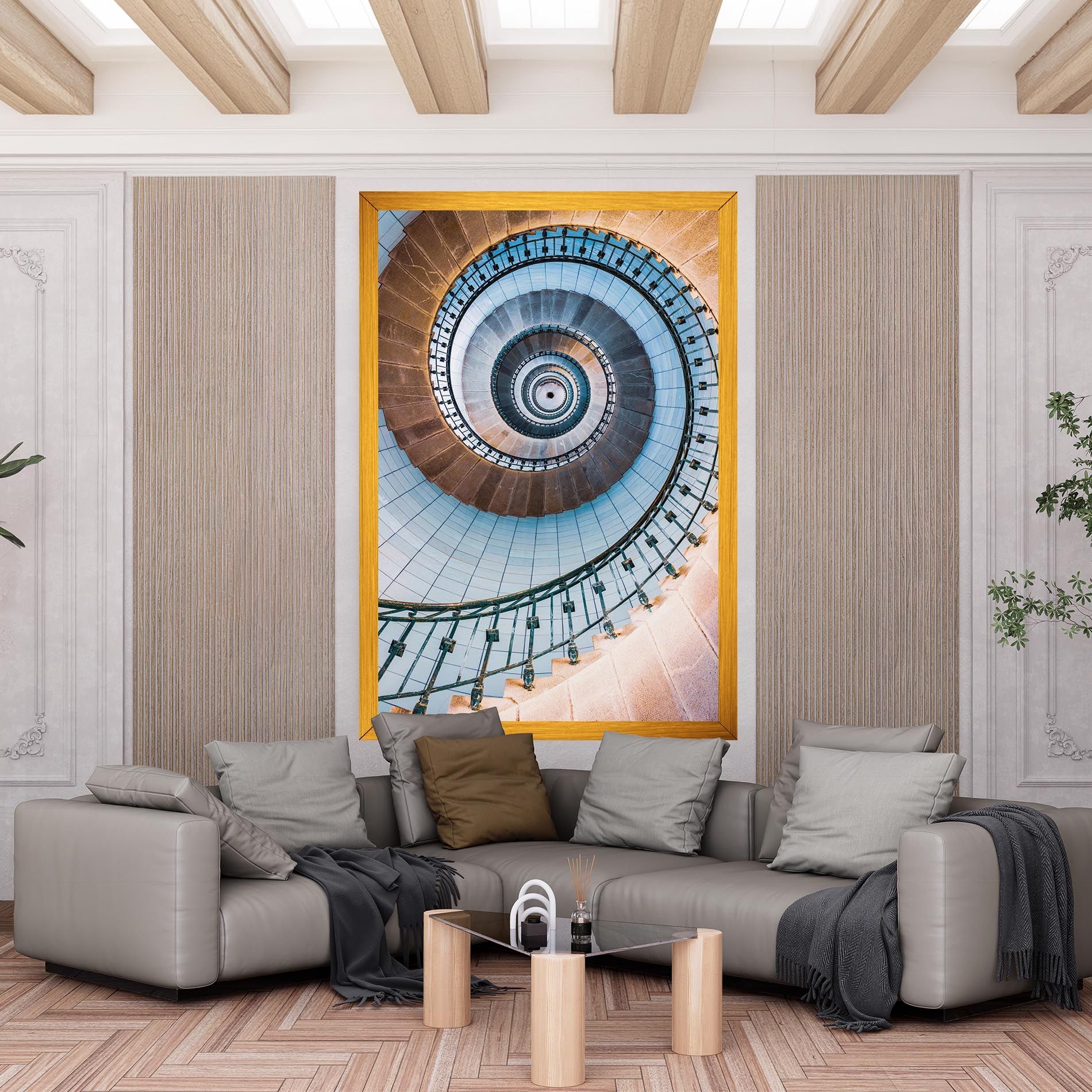 Blue Opaline Stairs mockup 6