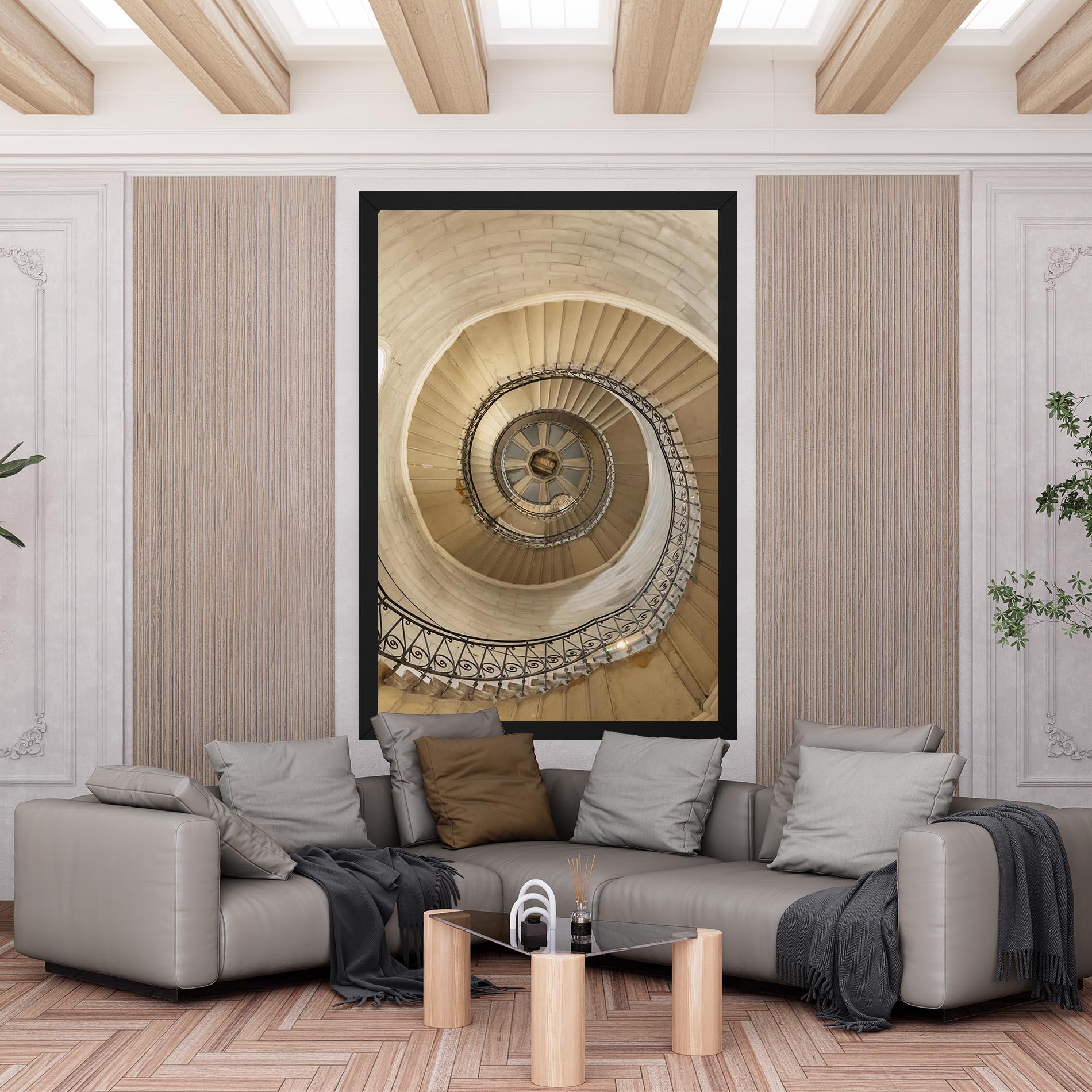 Leinwandbild Cream Down Stairs mockup 6