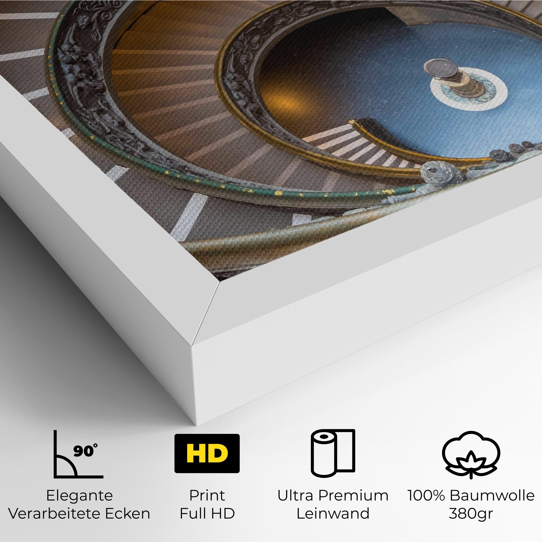 Leinwandbild Colored Stairs mockup 4