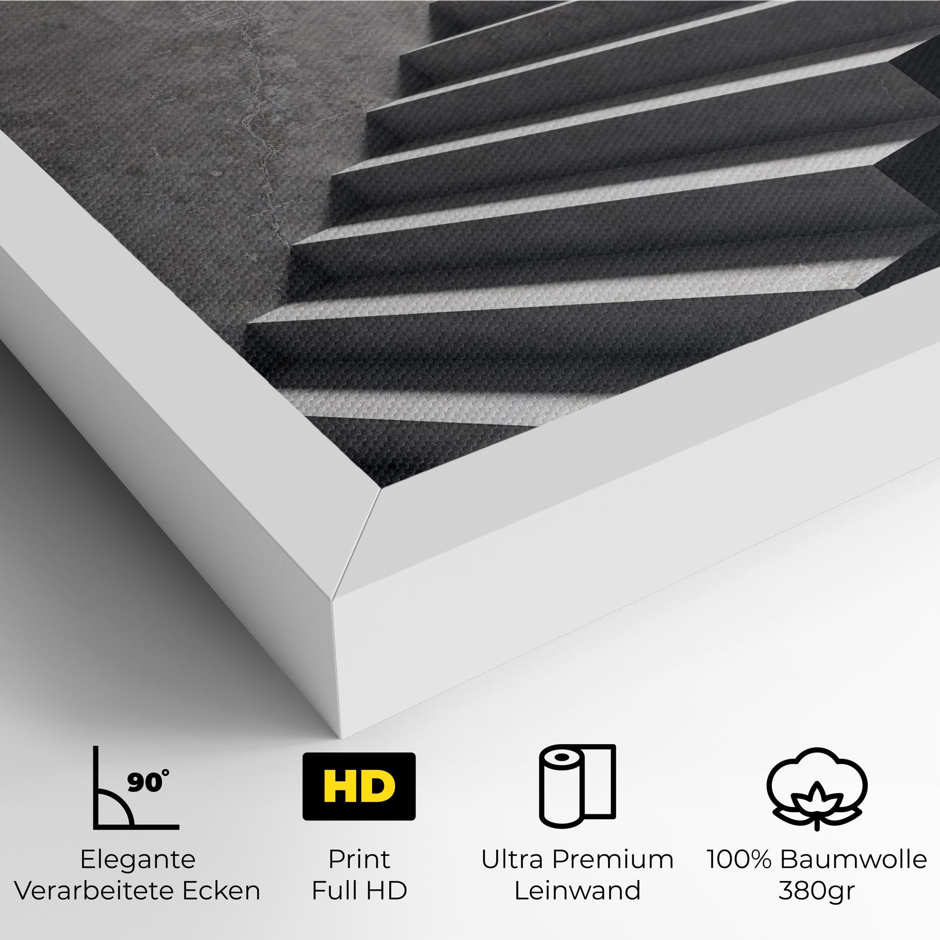 Leinwandbild Concrete Stairs mockup 4