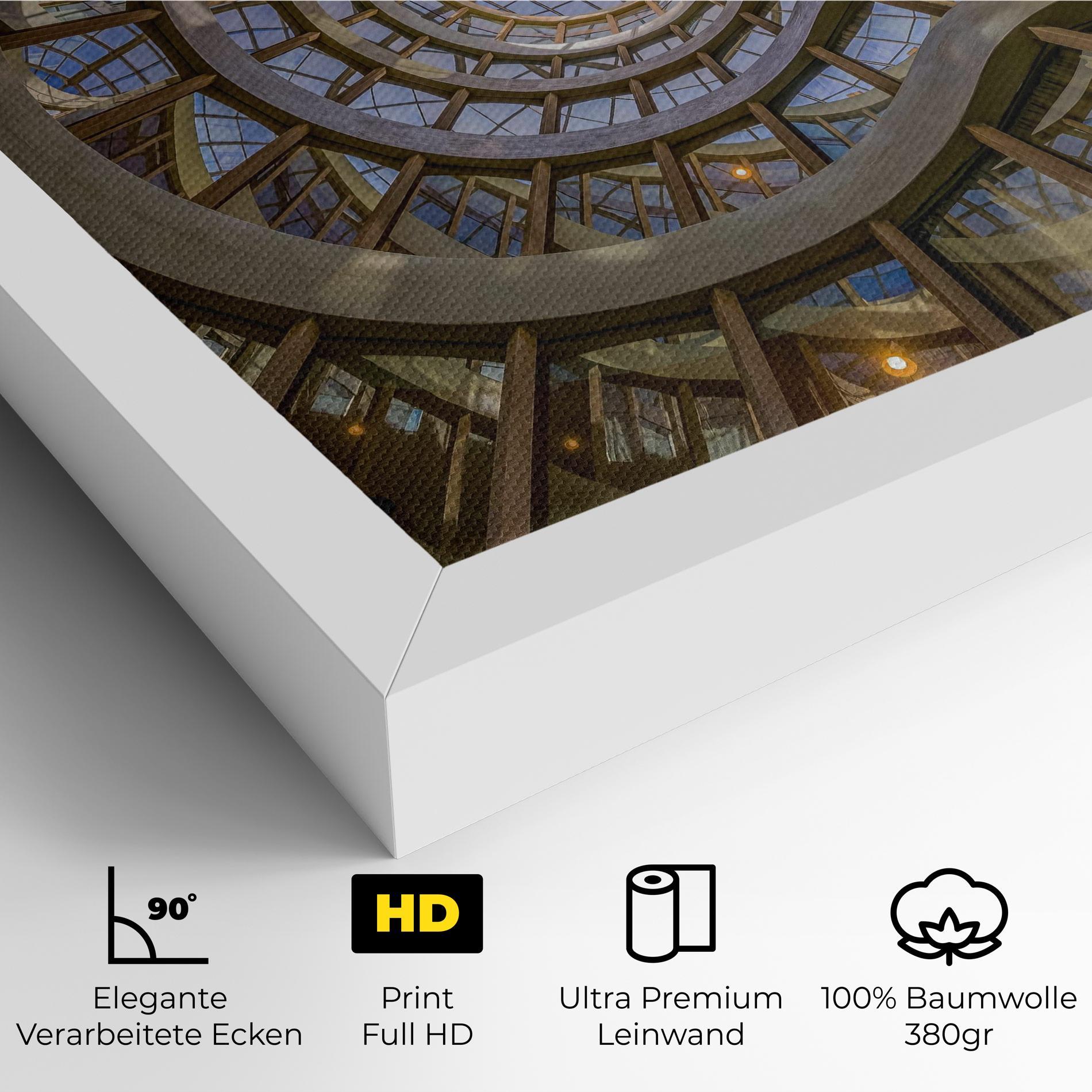 Leinwandbild Glass Building mockup 4