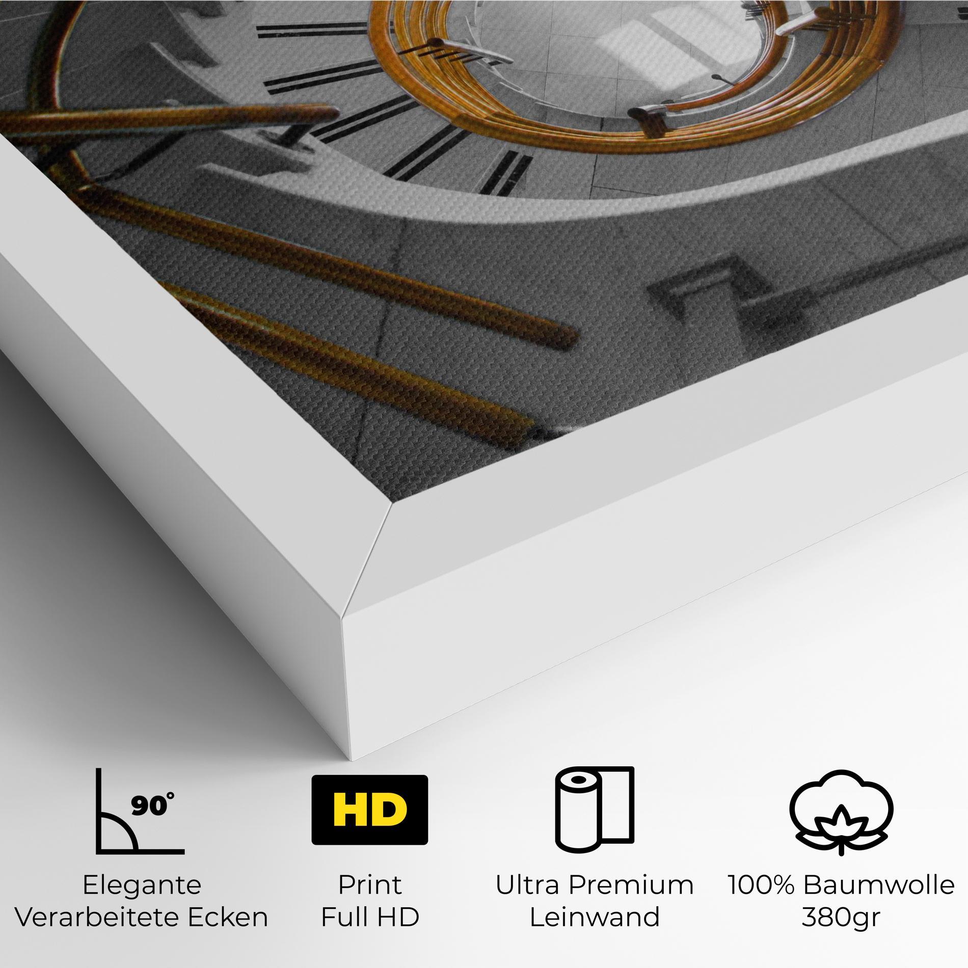 Leinwandbild Gold Bar Stairs mockup 4