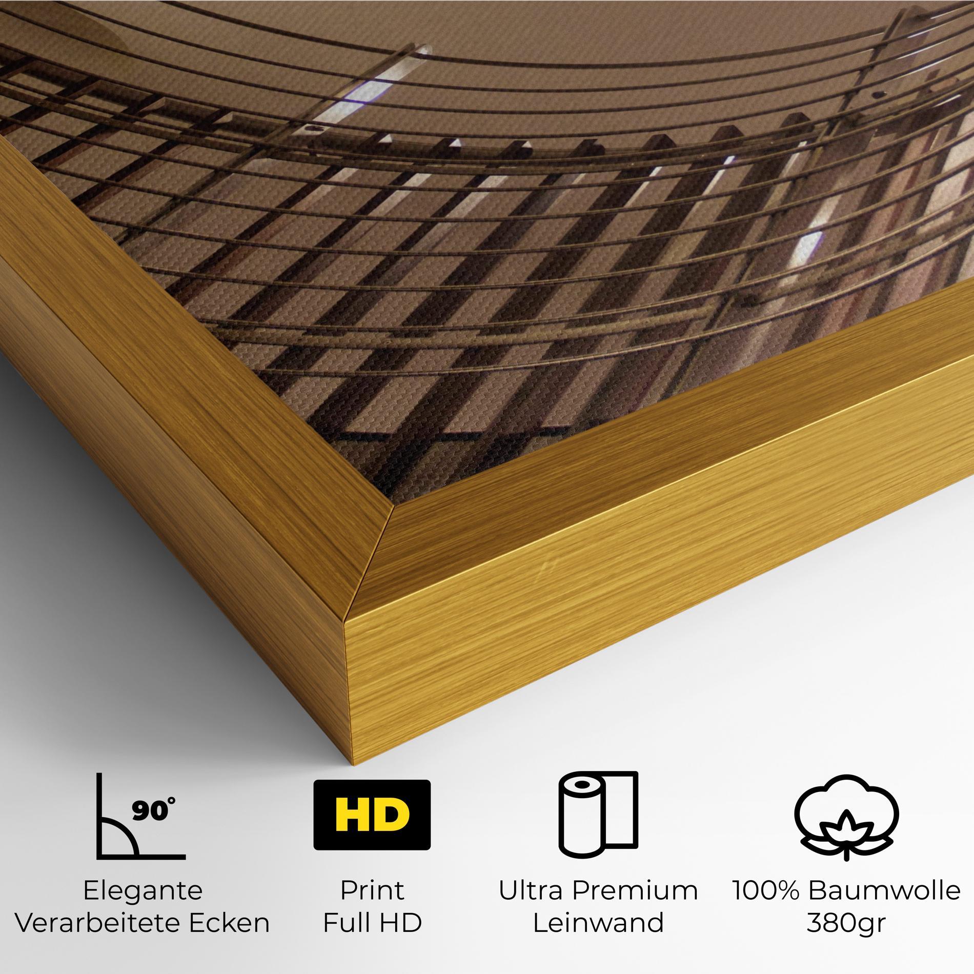 Leinwandbild Cream Stairs mockup 4