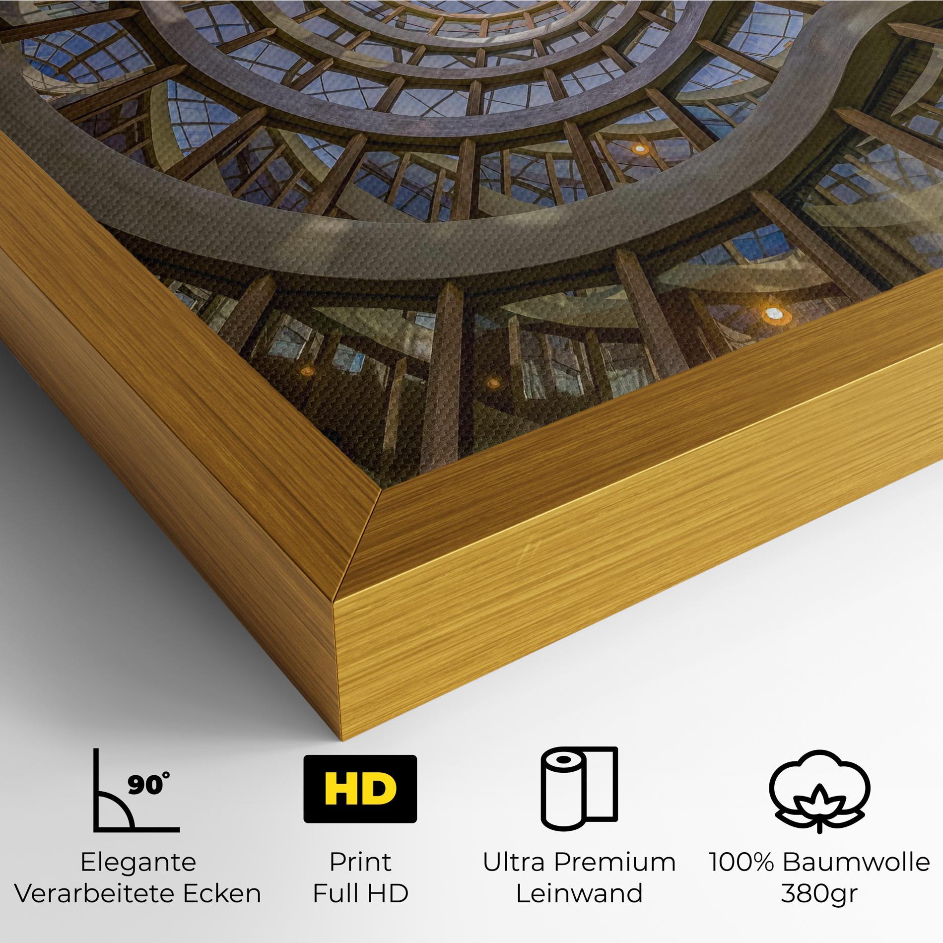 Leinwandbild Glass Building mockup 4
