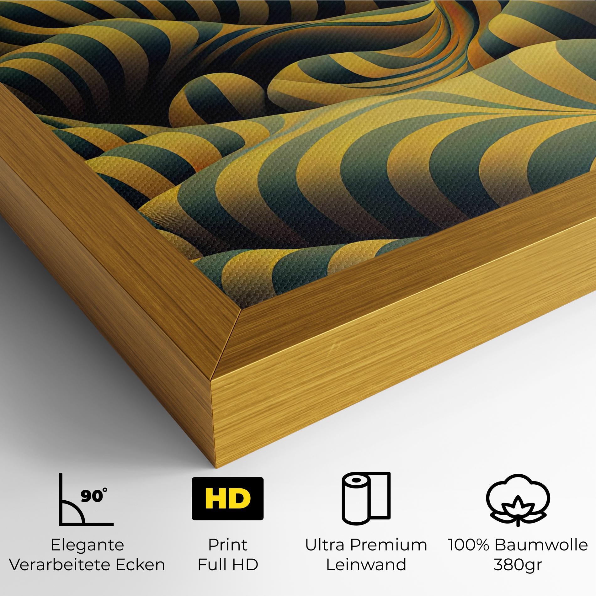 Leinwandbild Green Yellow View mockup 4
