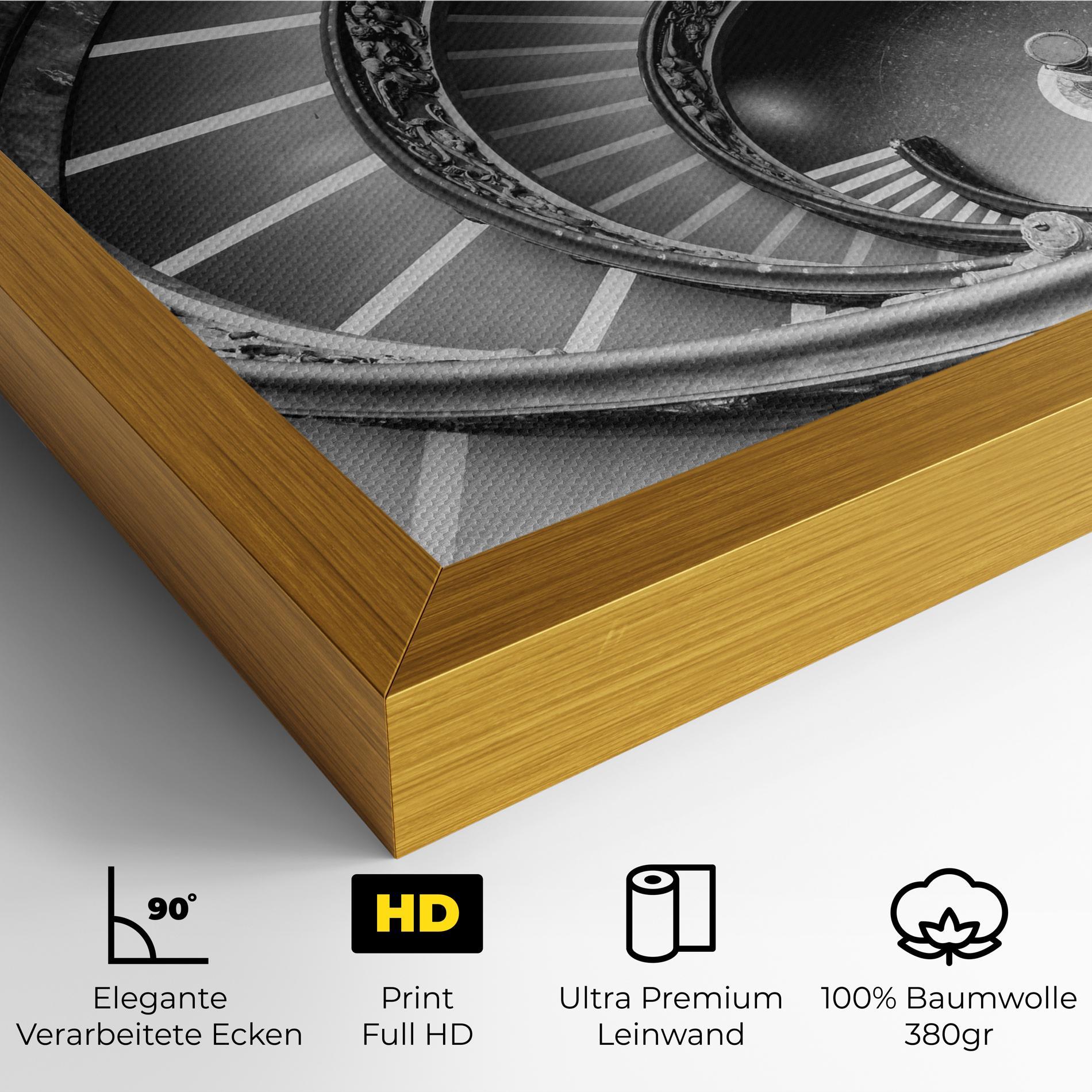 Leinwandbild Grey Spiral mockup 4