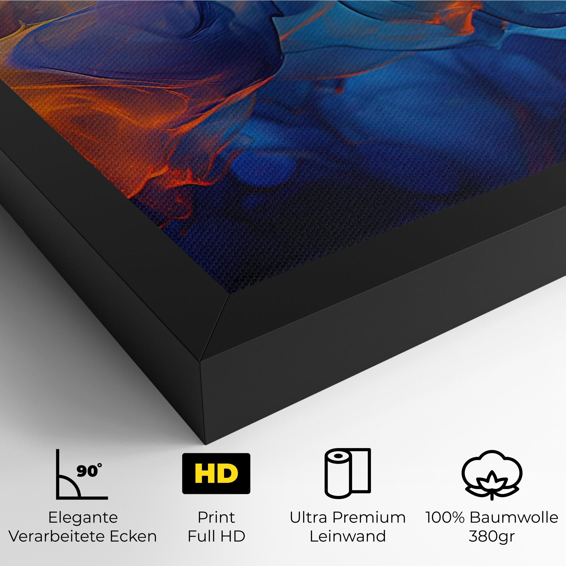 Blue Orange Floating mockup 4