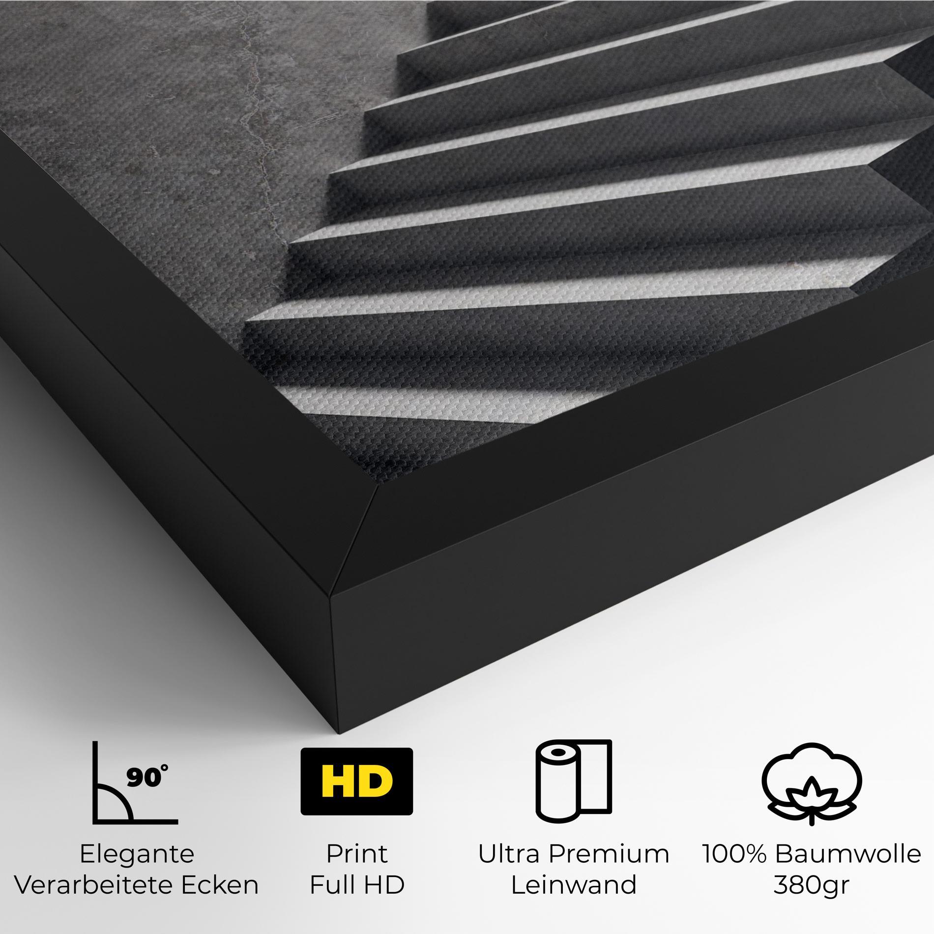 Leinwandbild Concrete Stairs mockup 4