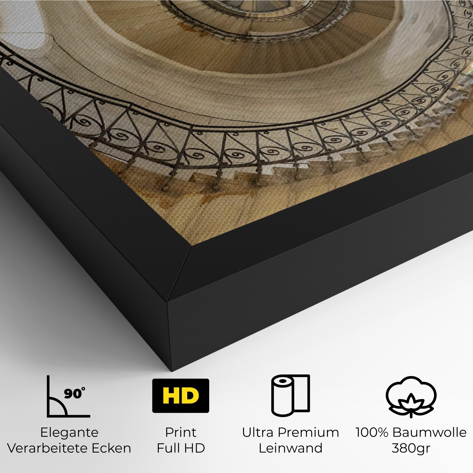 Leinwandbild Cream Down Stairs mockup 4