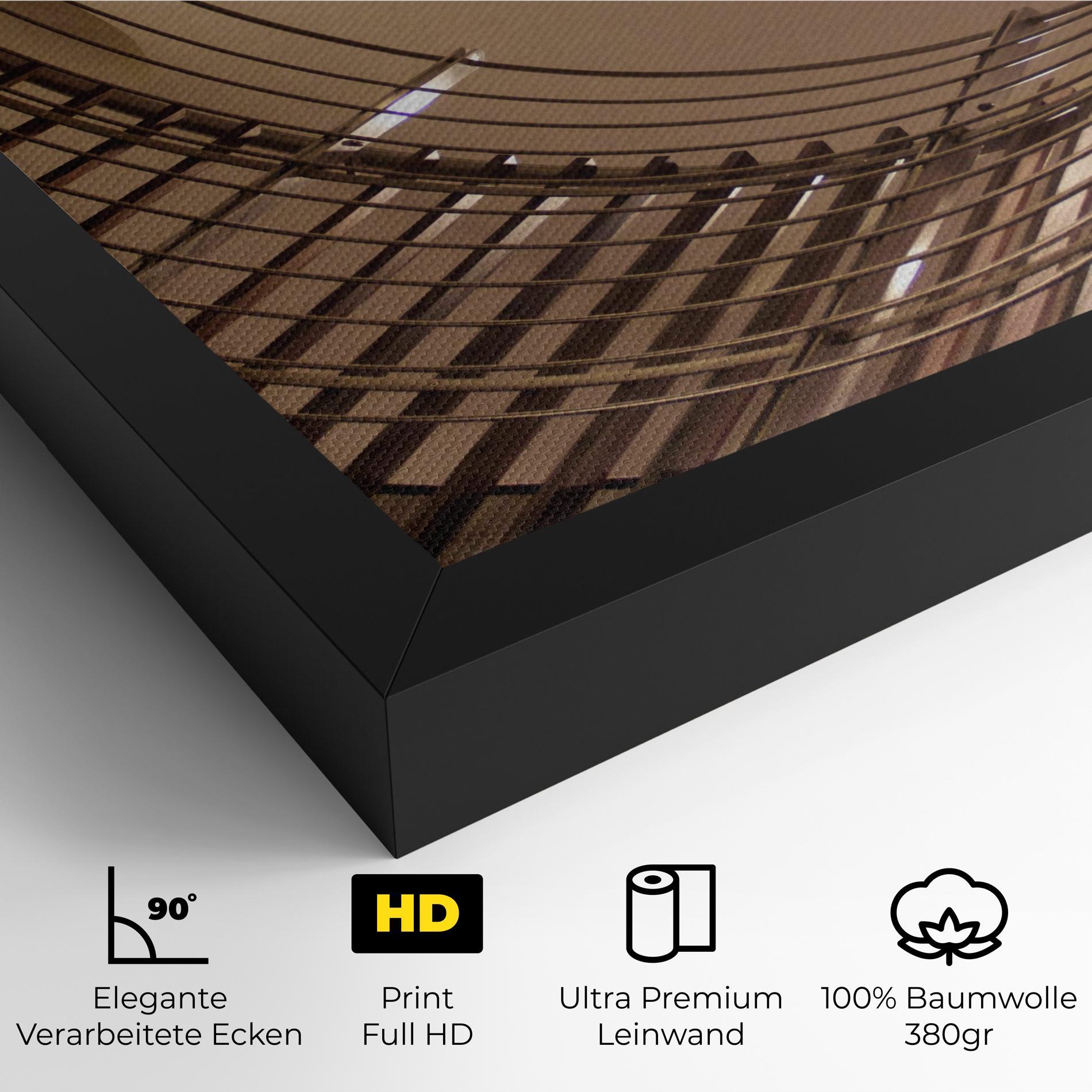 Leinwandbild Cream Stairs mockup 4