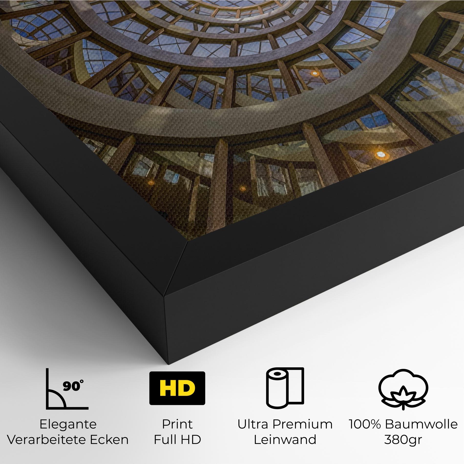 Leinwandbild Glass Building mockup 4