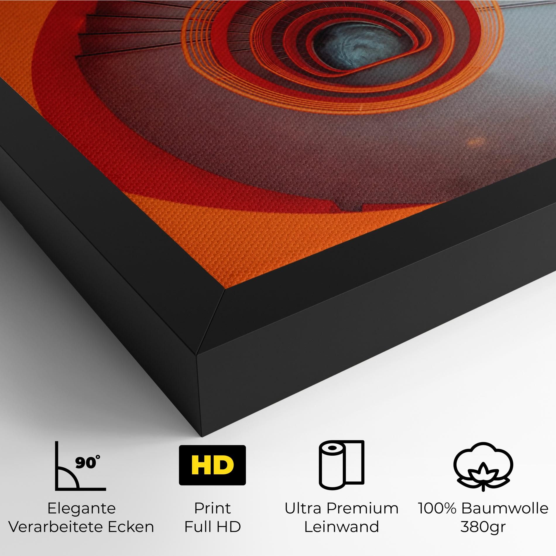 Grey Orange Stairs mockup 4