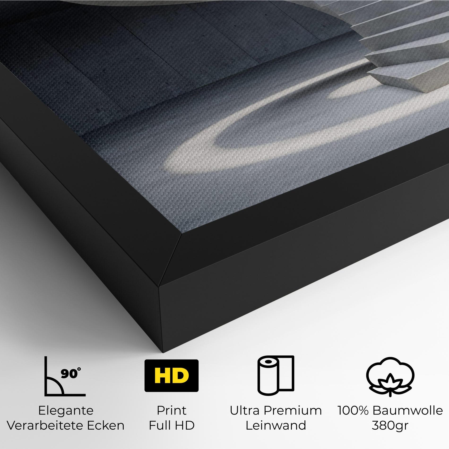 Leinwandbild Spiral White Staircase mockup 4