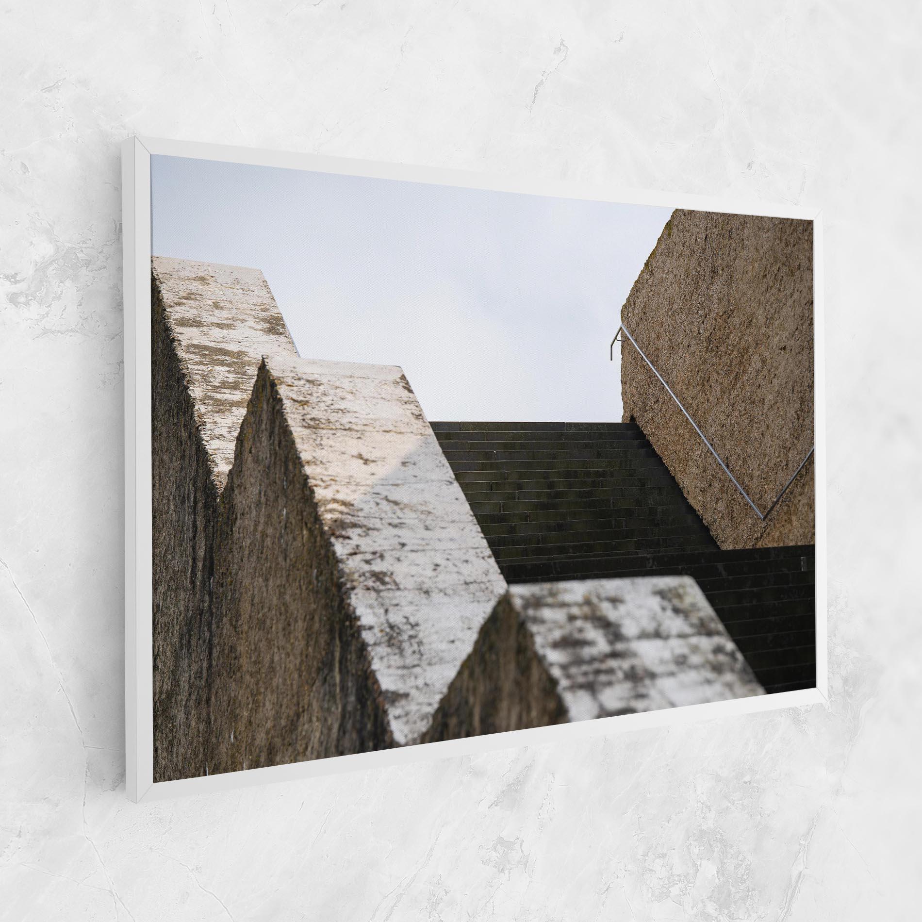 Leinwandbild Black Stairs mockup 1