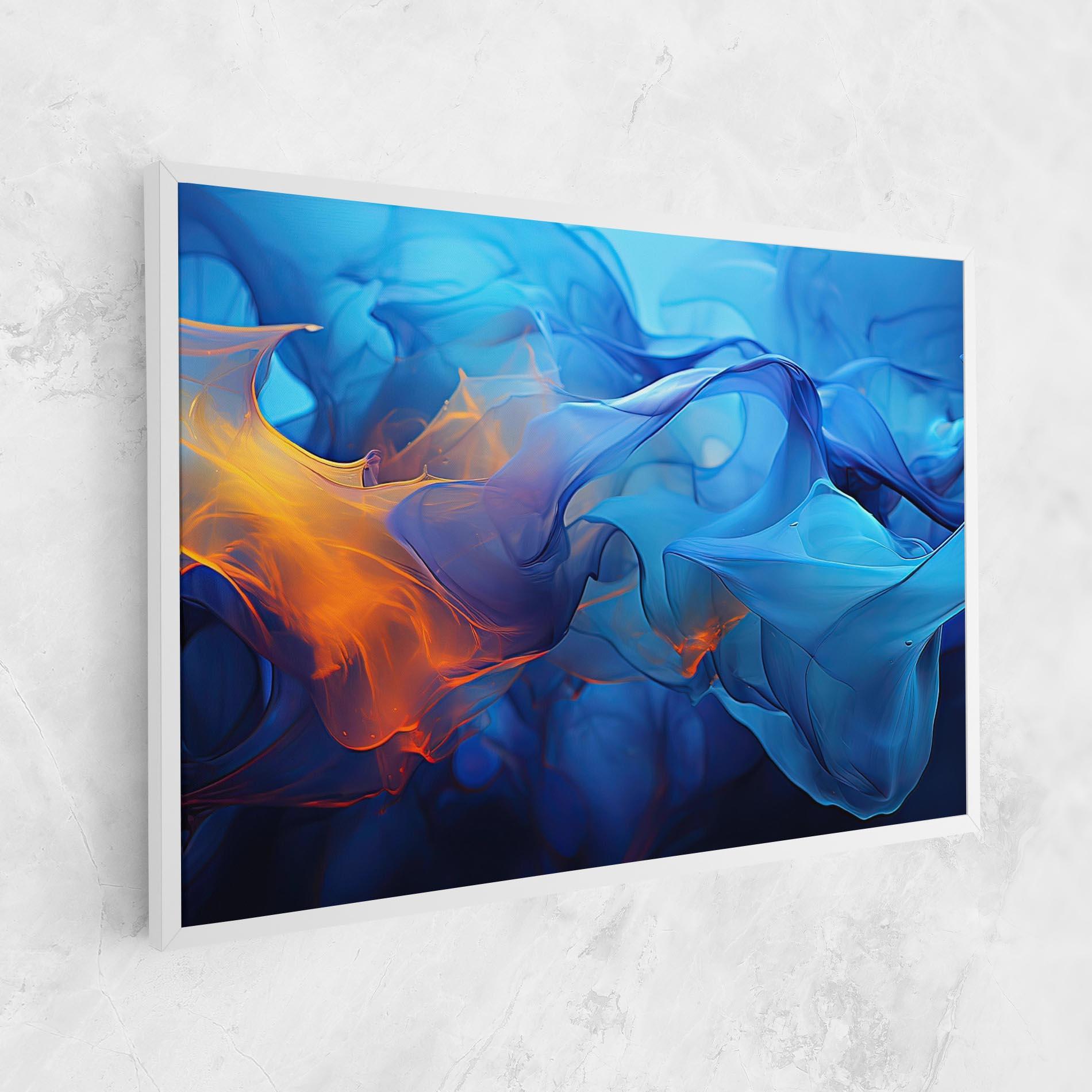 Leinwandbild Blue Orange Floating mockup 1