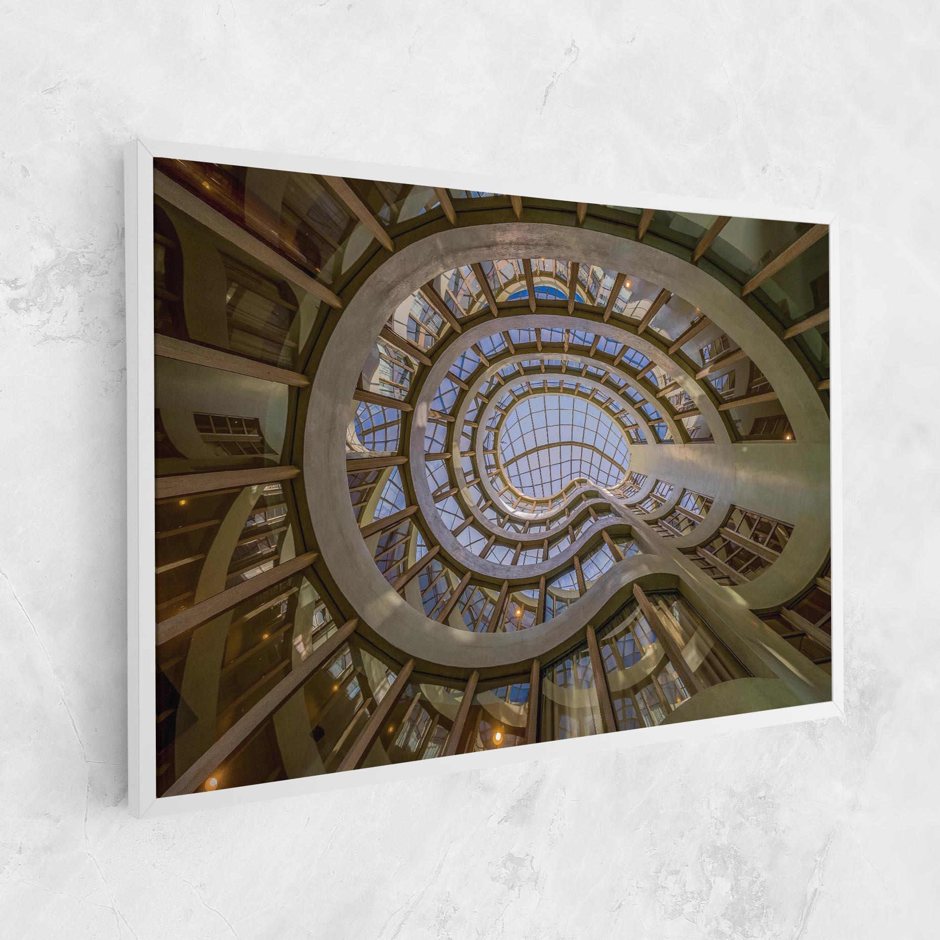 Leinwandbild Glass Building mockup 1