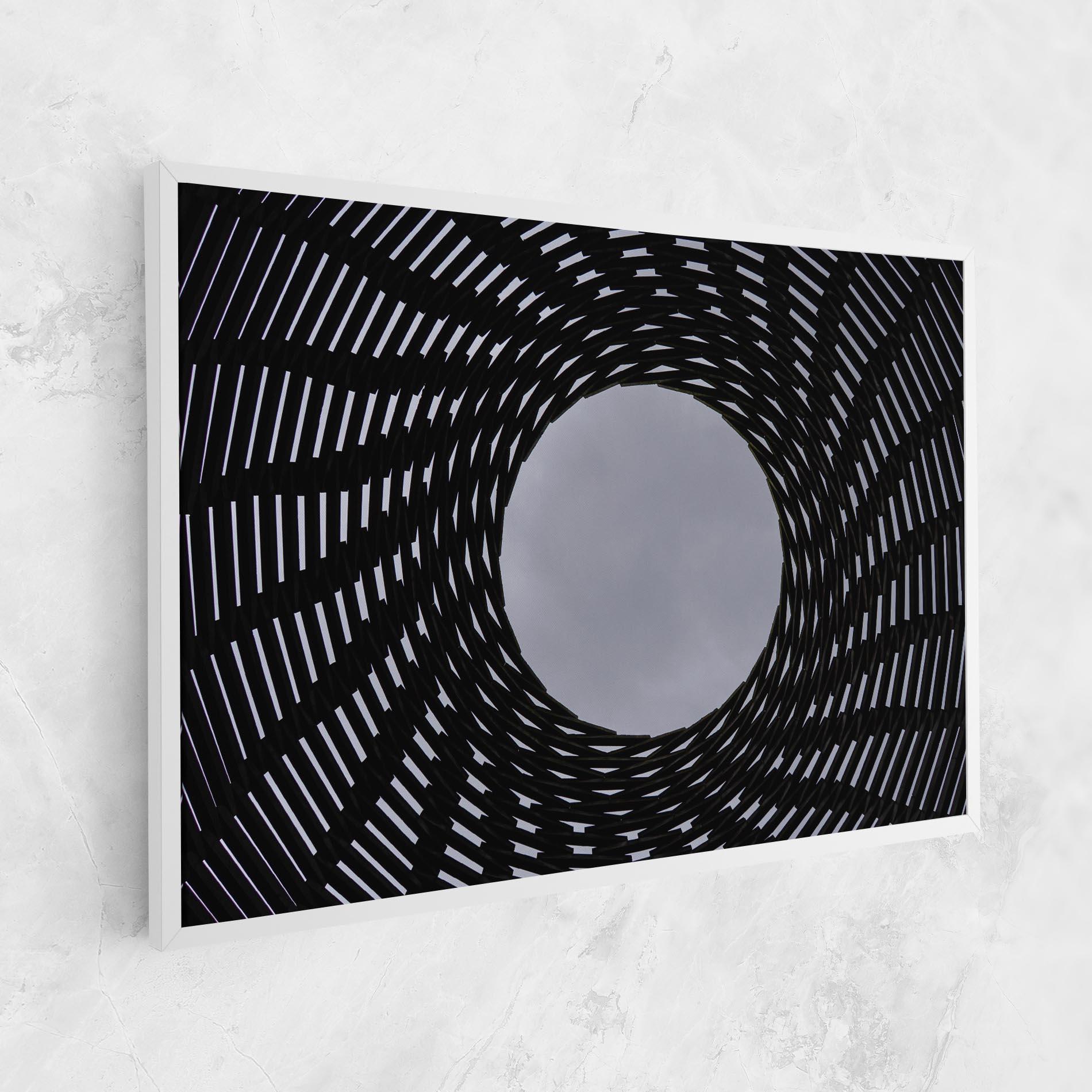 Leinwandbild Grey Circle Lines mockup 1