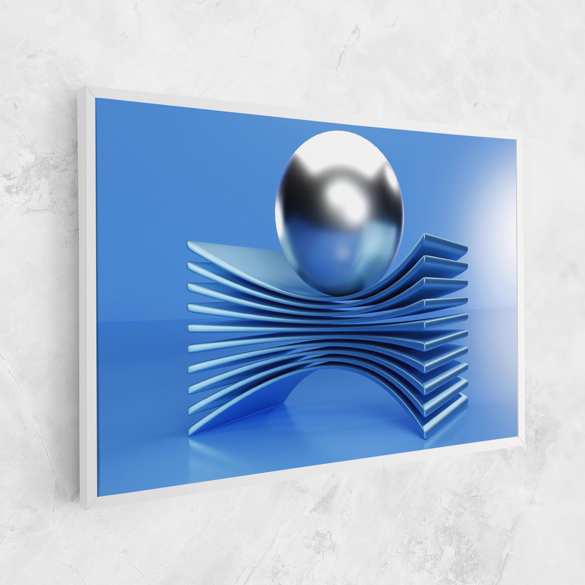 Leinwandbild Silver Ball mockup 1