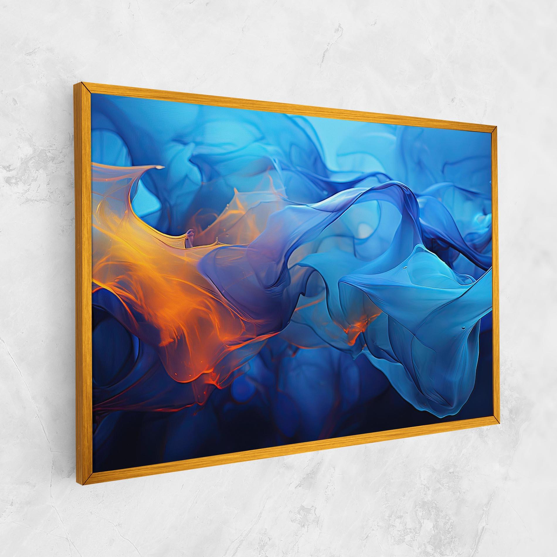 Leinwandbild Blue Orange Floating mockup 1