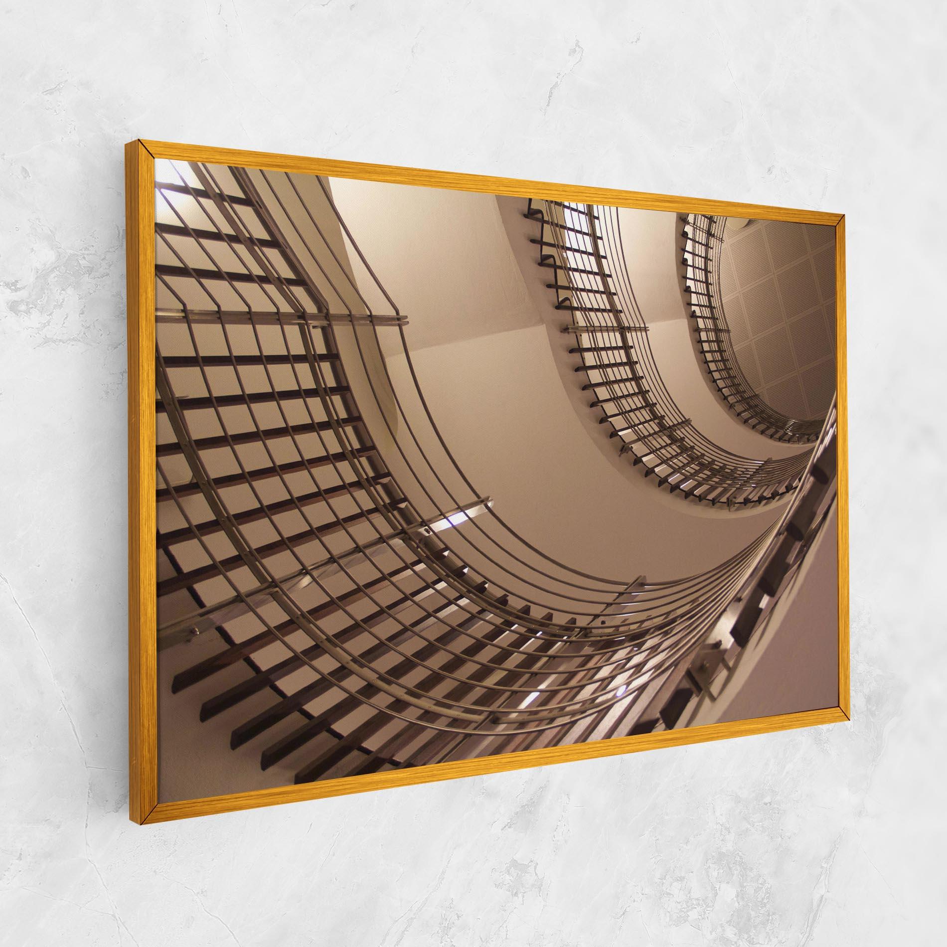 Leinwandbild Cream Stairs mockup 1