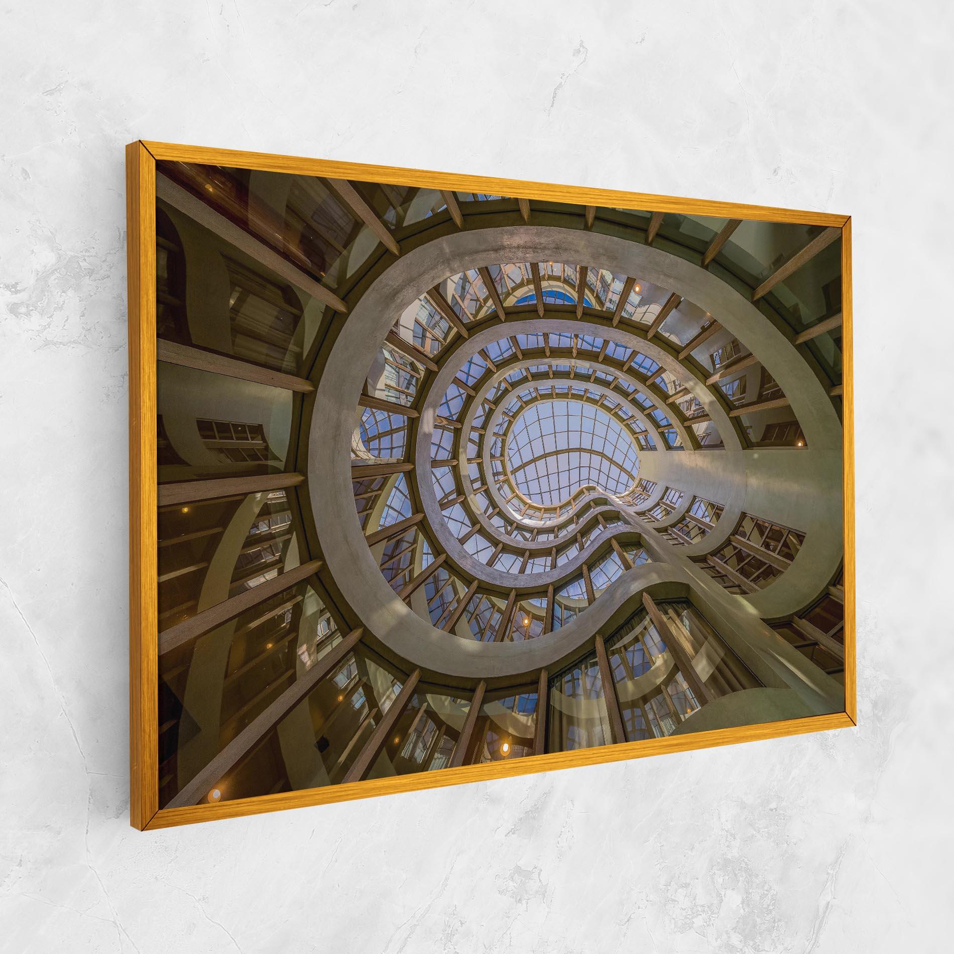 Leinwandbild Glass Building mockup 1