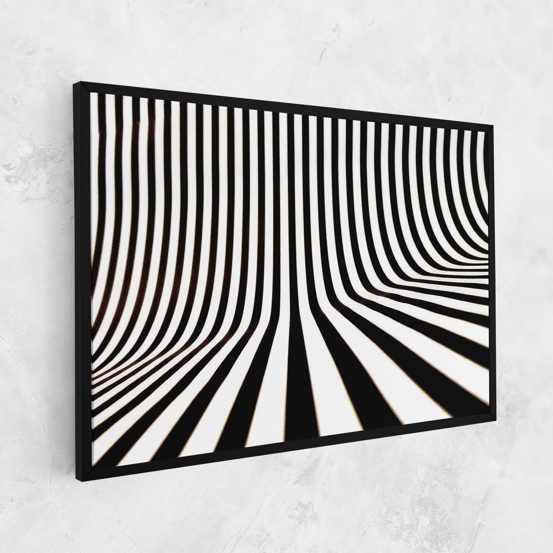 Leinwandbild Black And White Illusion mockup 1