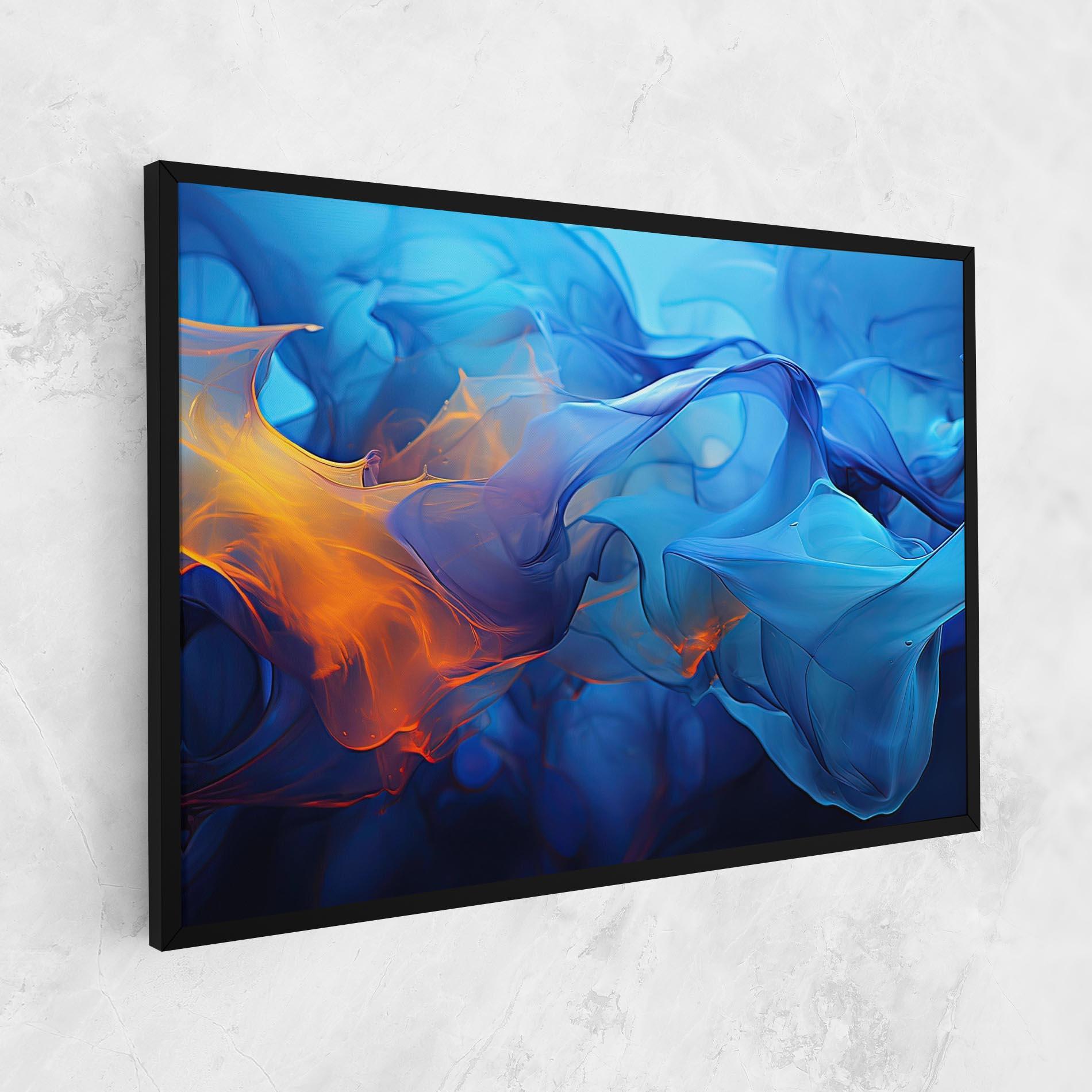 Leinwandbild Blue Orange Floating mockup 1