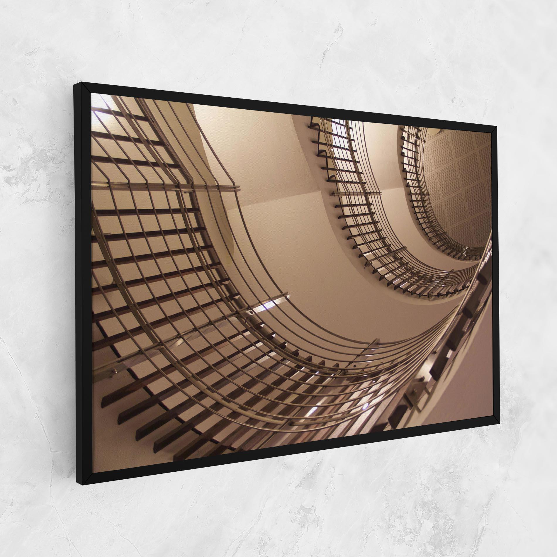 Leinwandbild Cream Stairs mockup 1