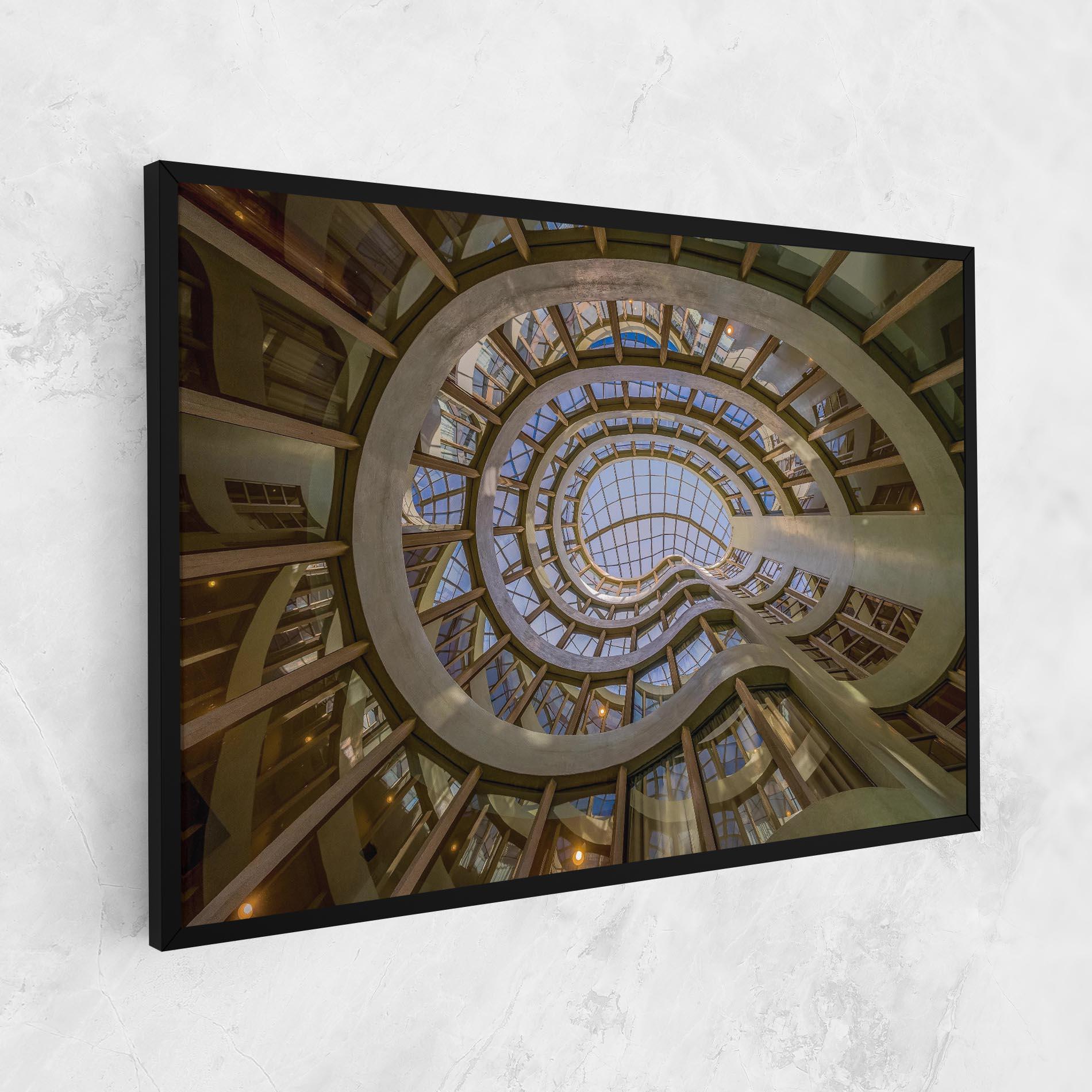 Leinwandbild Glass Building mockup 1