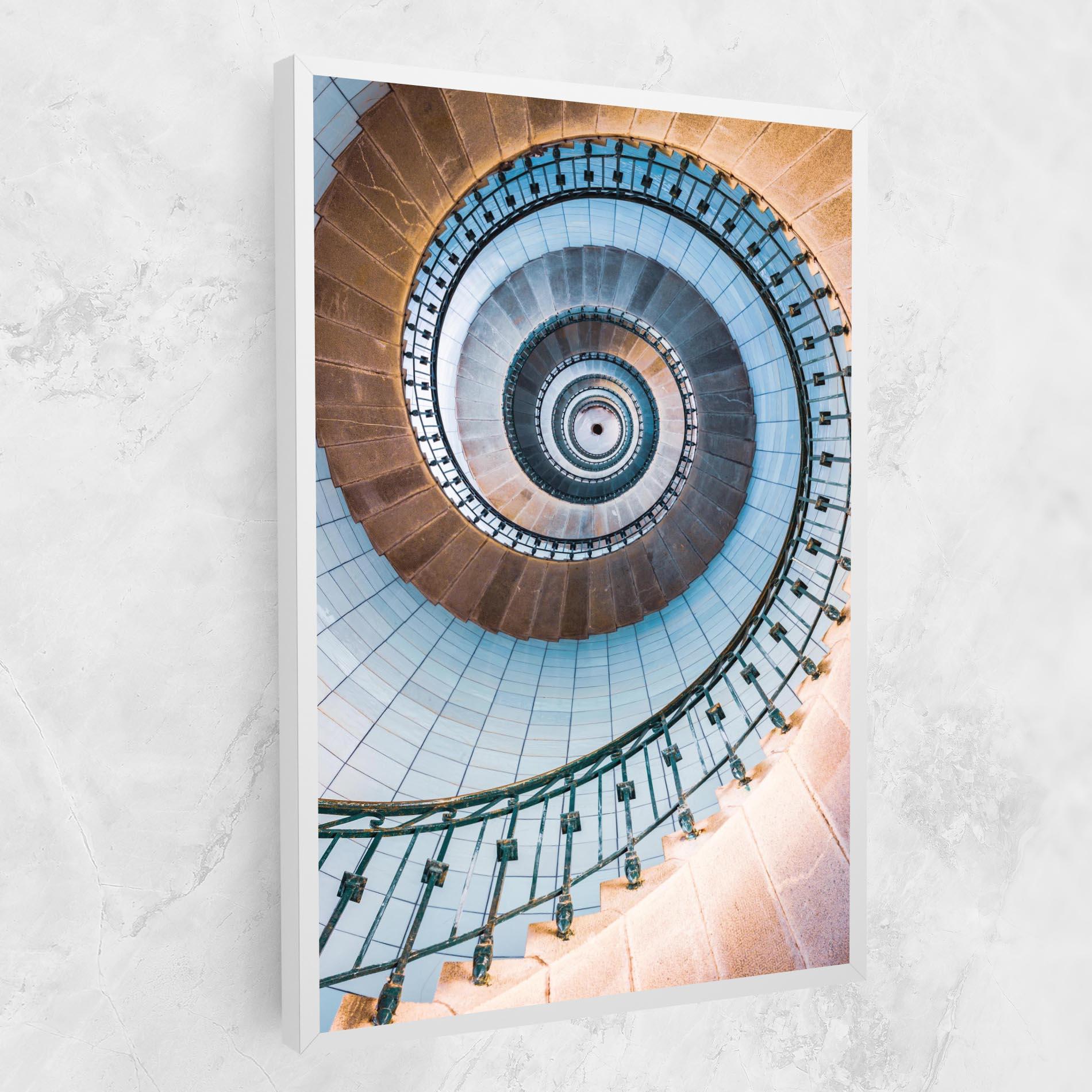 Leinwandbild Blue Opaline Stairs mockup 1